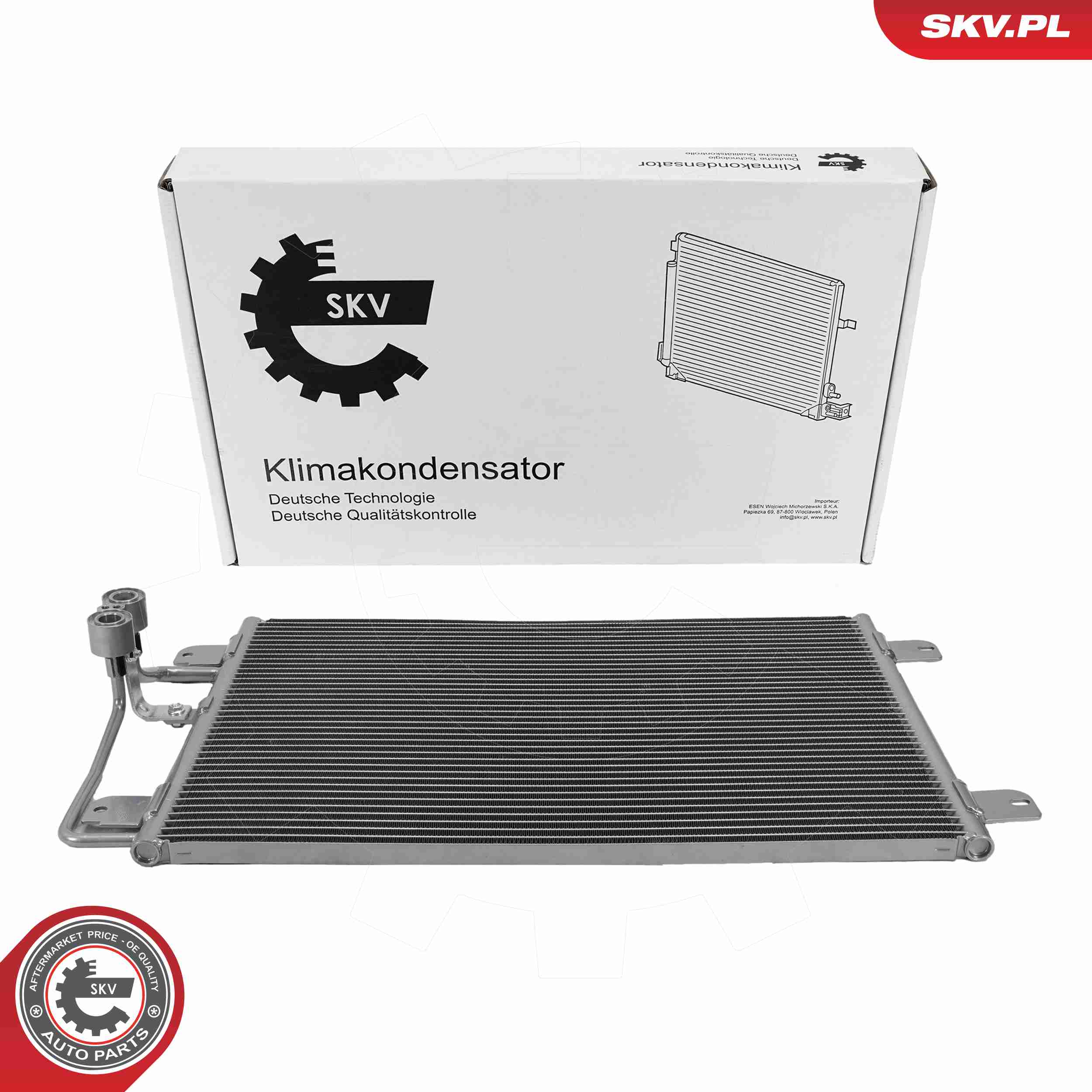 ESEN SKV Kondensor, klimaanlæg 86skv621 for RENAULT