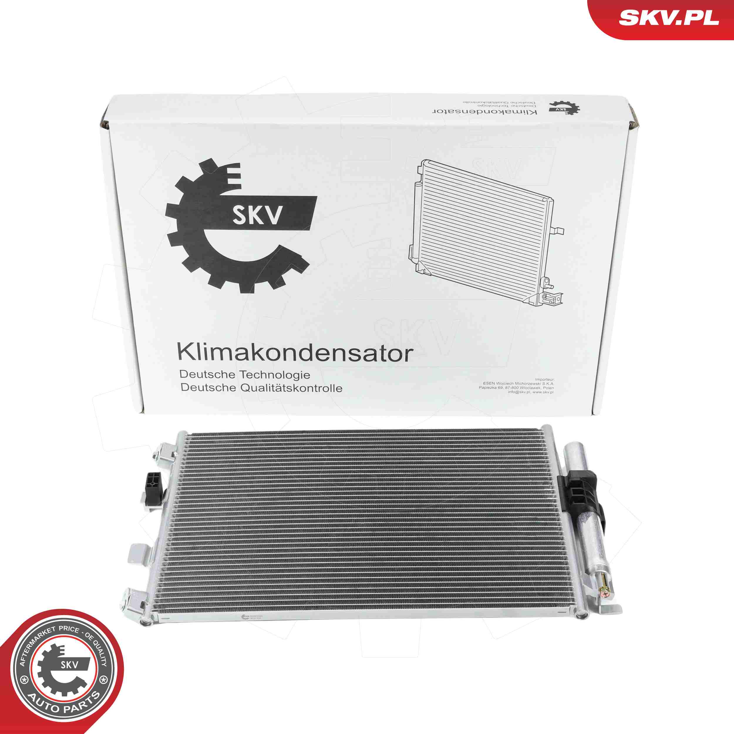 ESEN SKV Kondensor, klimaanlæg 86skv030 for FORD