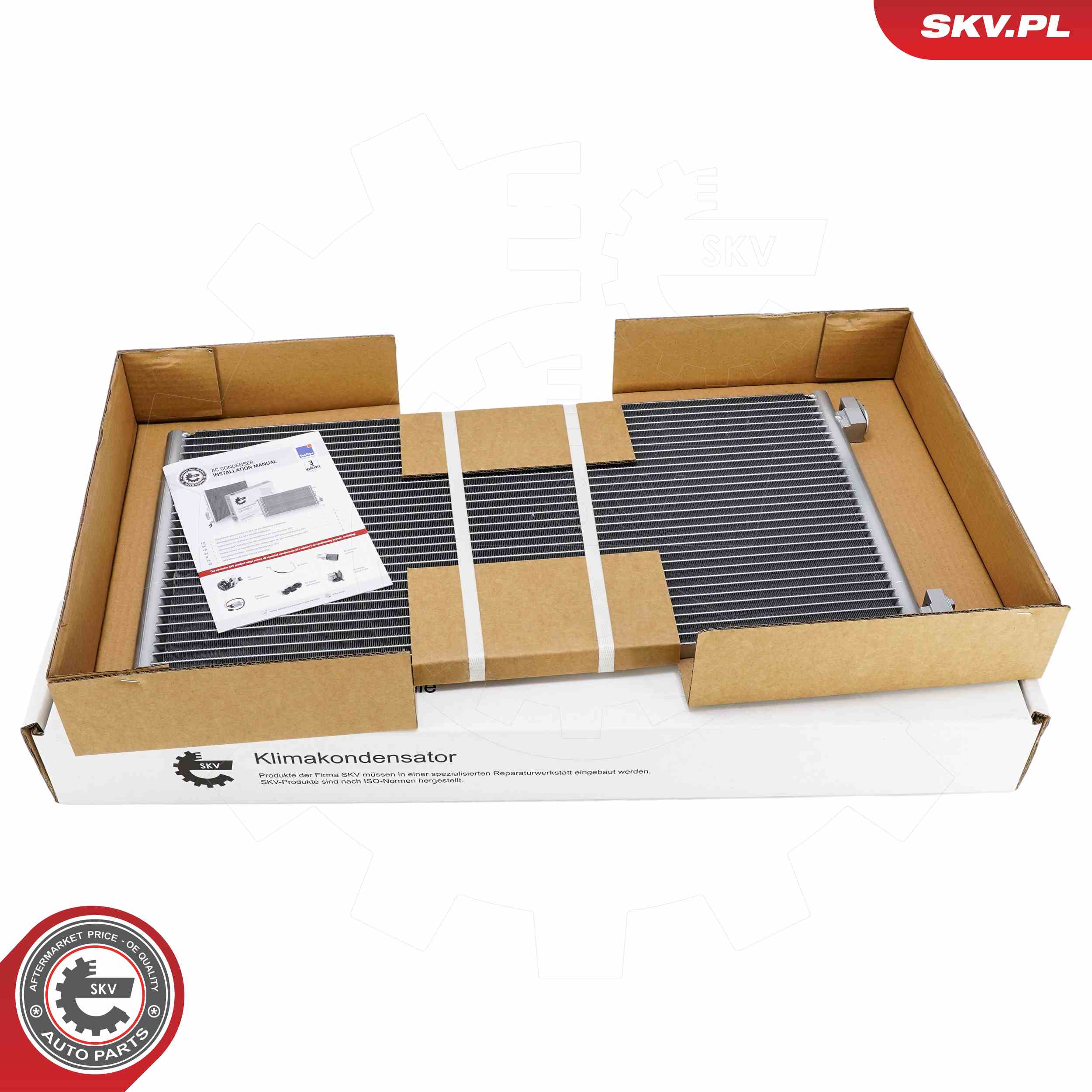 ESEN SKV Kondensor, klimaanlæg 86skv567 for FIAT