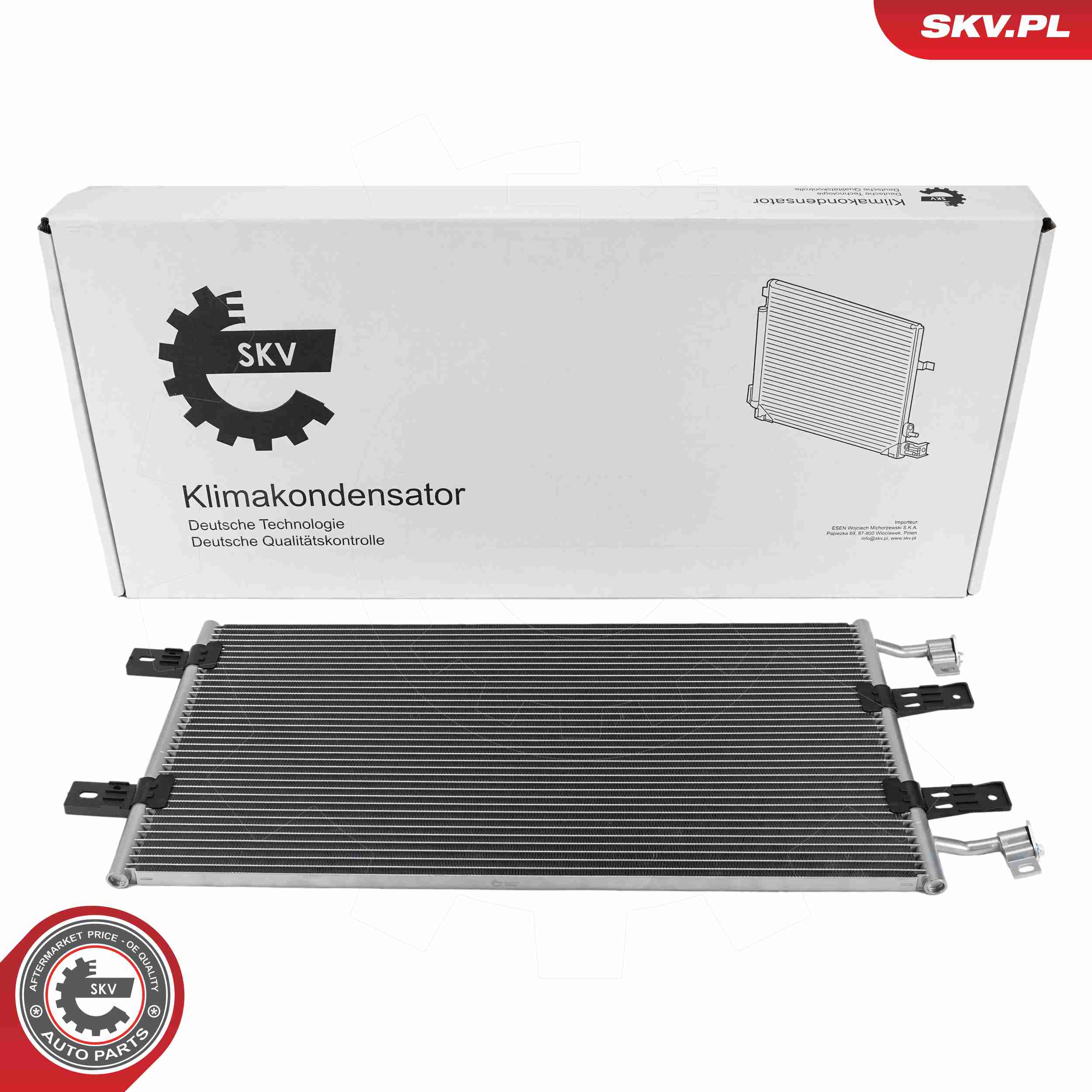 ESEN SKV Kondensor, klimaanlæg 86skv187 for VAUXHALL