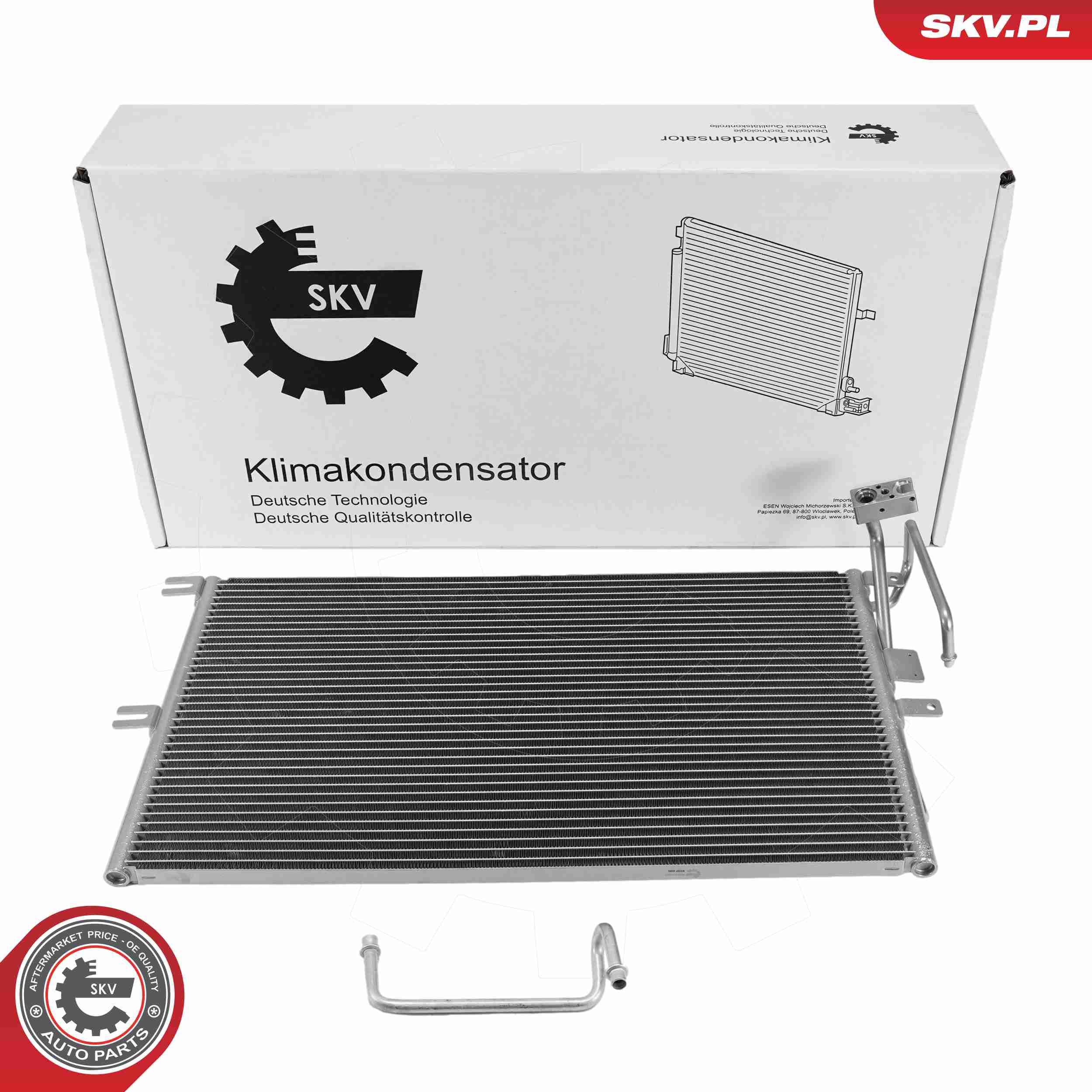 ESEN SKV Kondensor, klimaanlæg 86skv497 for VAUXHALL