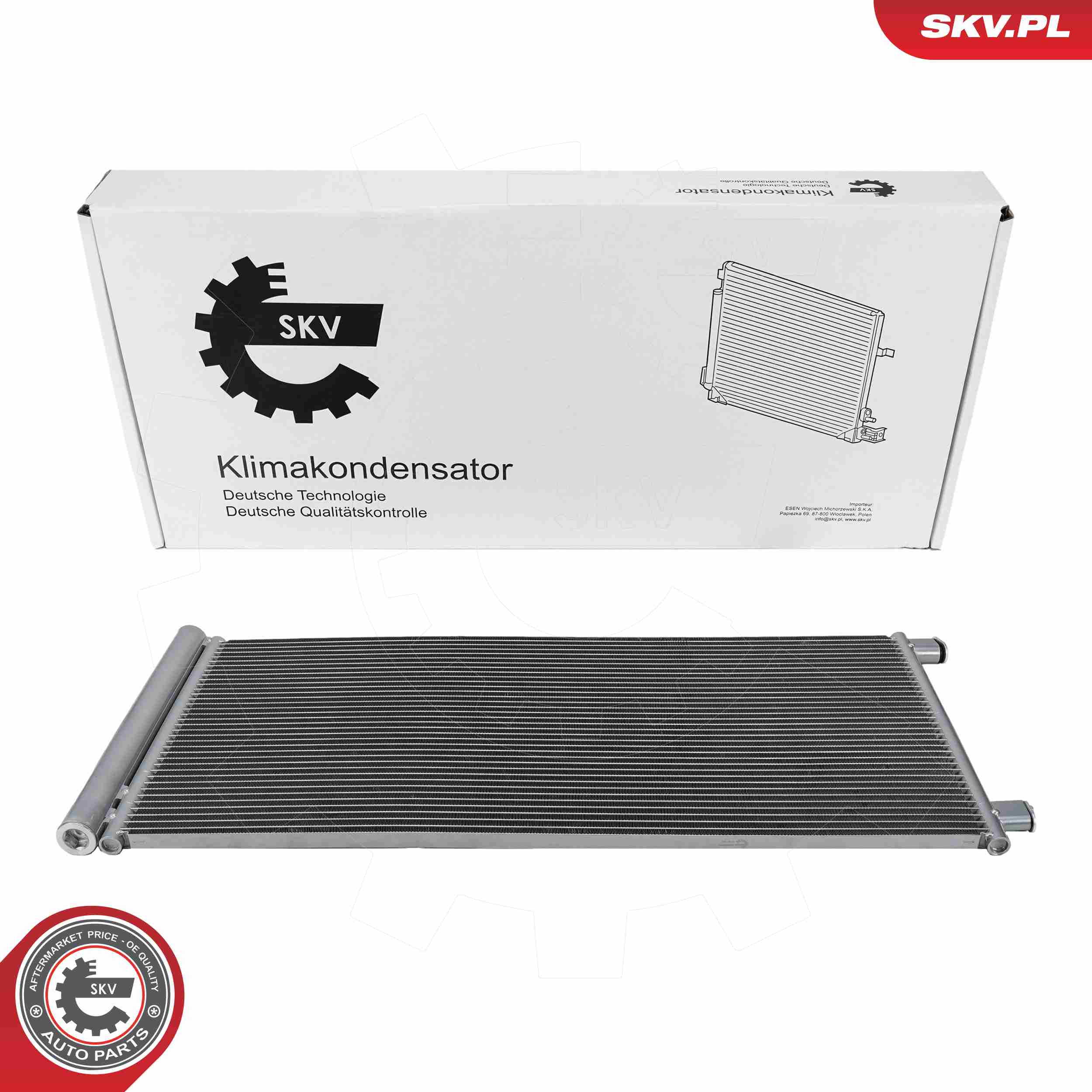 ESEN SKV Kondensor, klimaanlæg 86skv645 for FIAT NISSAN RENAULT