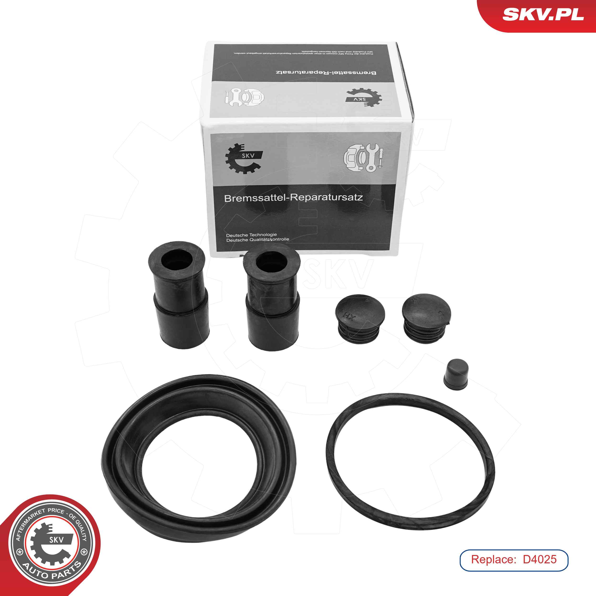 ESEN SKV Rep.sæt, bremsekaliper 91skv014 foraksel for TALBOT OPEL VOLVO SAAB FORD FIAT / LANCIA VAG BMW MAZDA MERCEDES-BENZ PORSCHE SKODA KIA