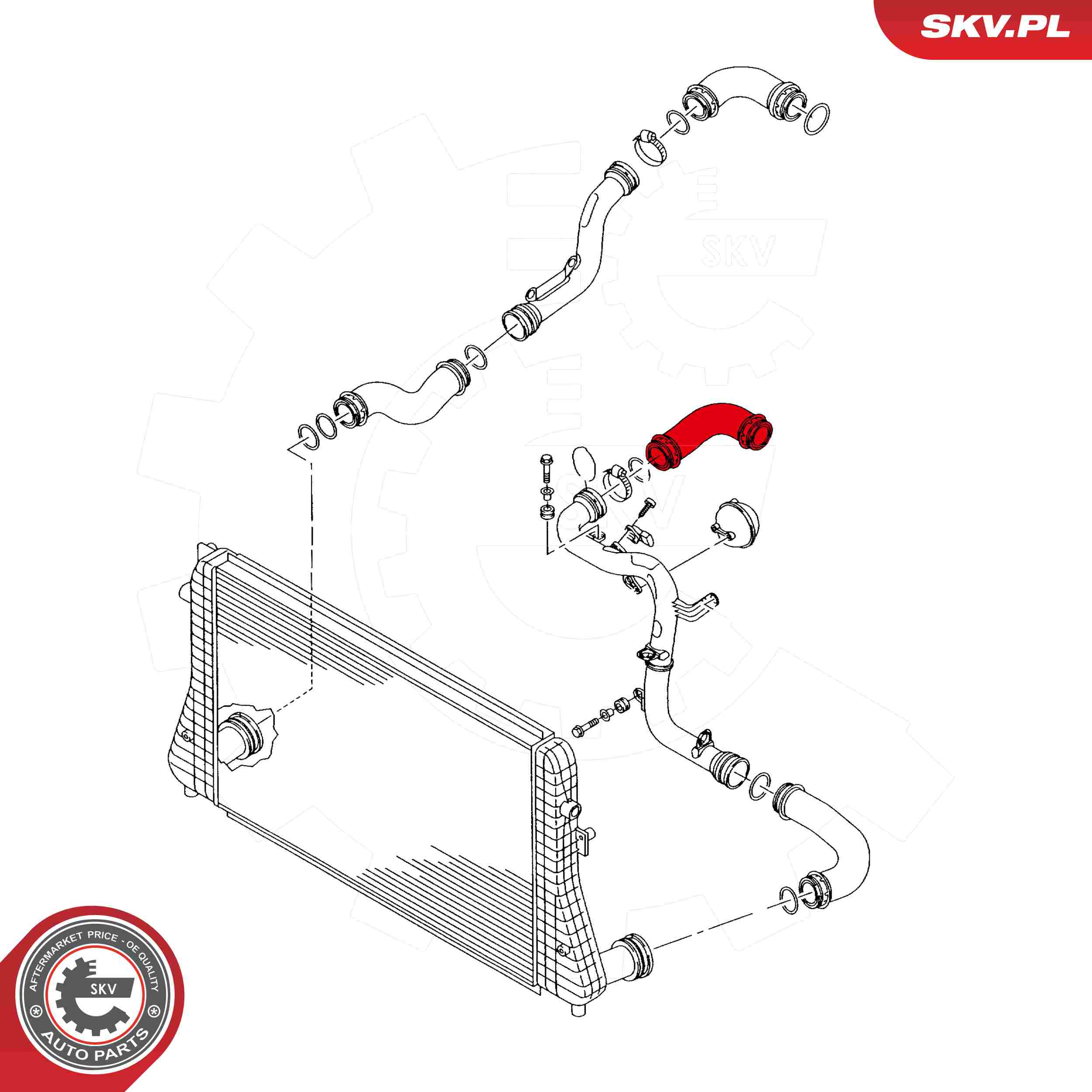 ESEN SKV Ladeluftslange 24skv028 for SEAT