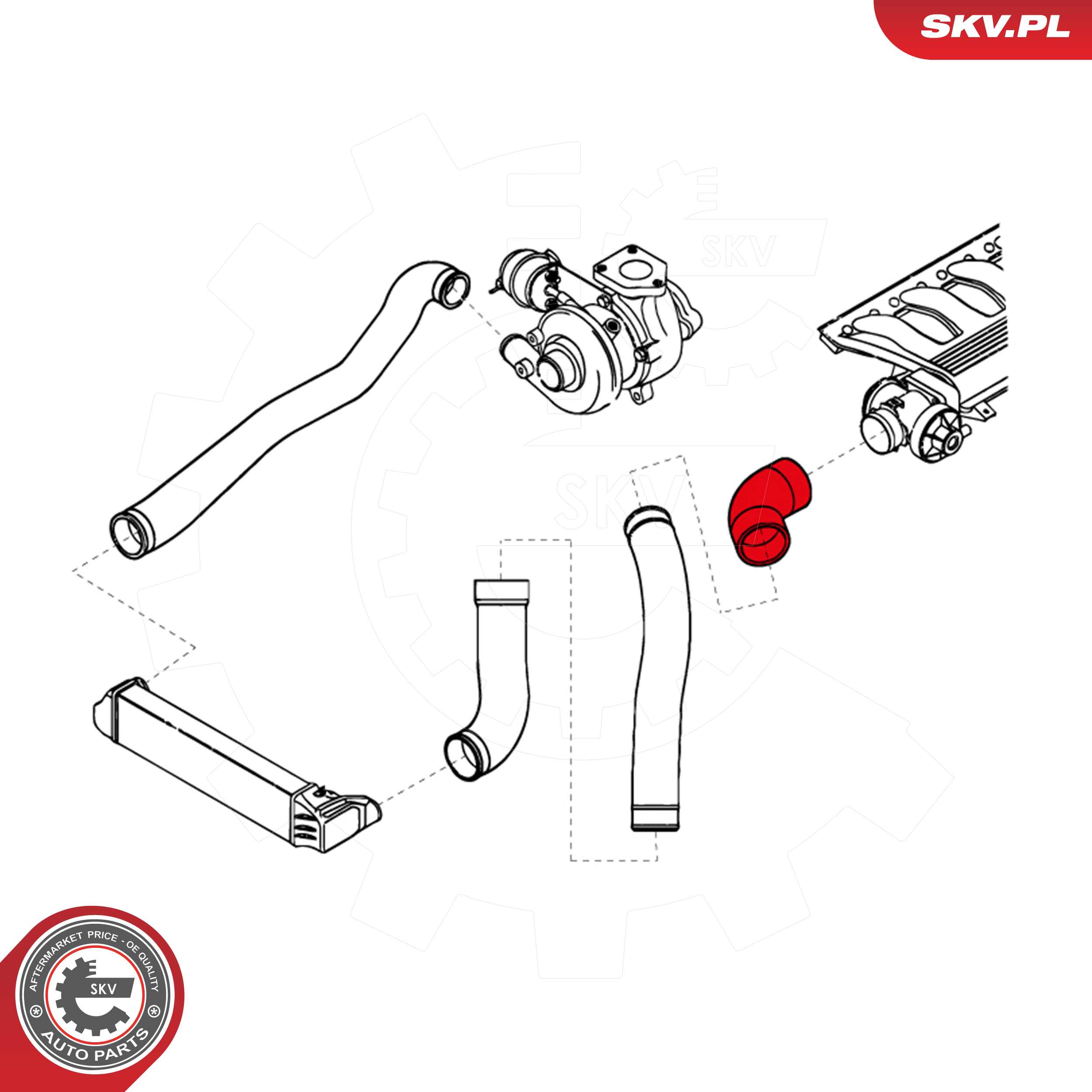 ESEN SKV Ladeluftslange 24skv701 for BMW
