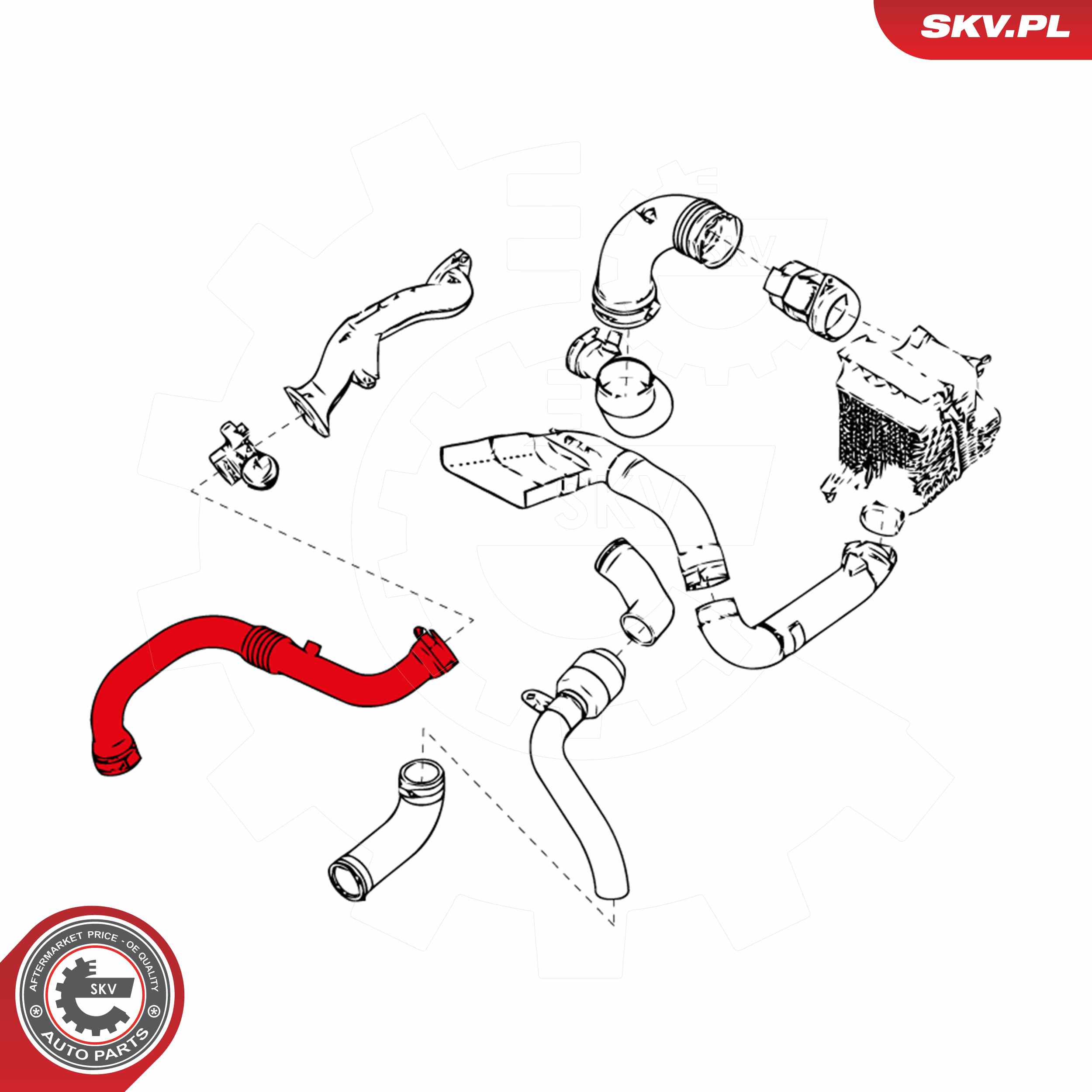ESEN SKV Ladeluftslange 24skv963 for RENAULT