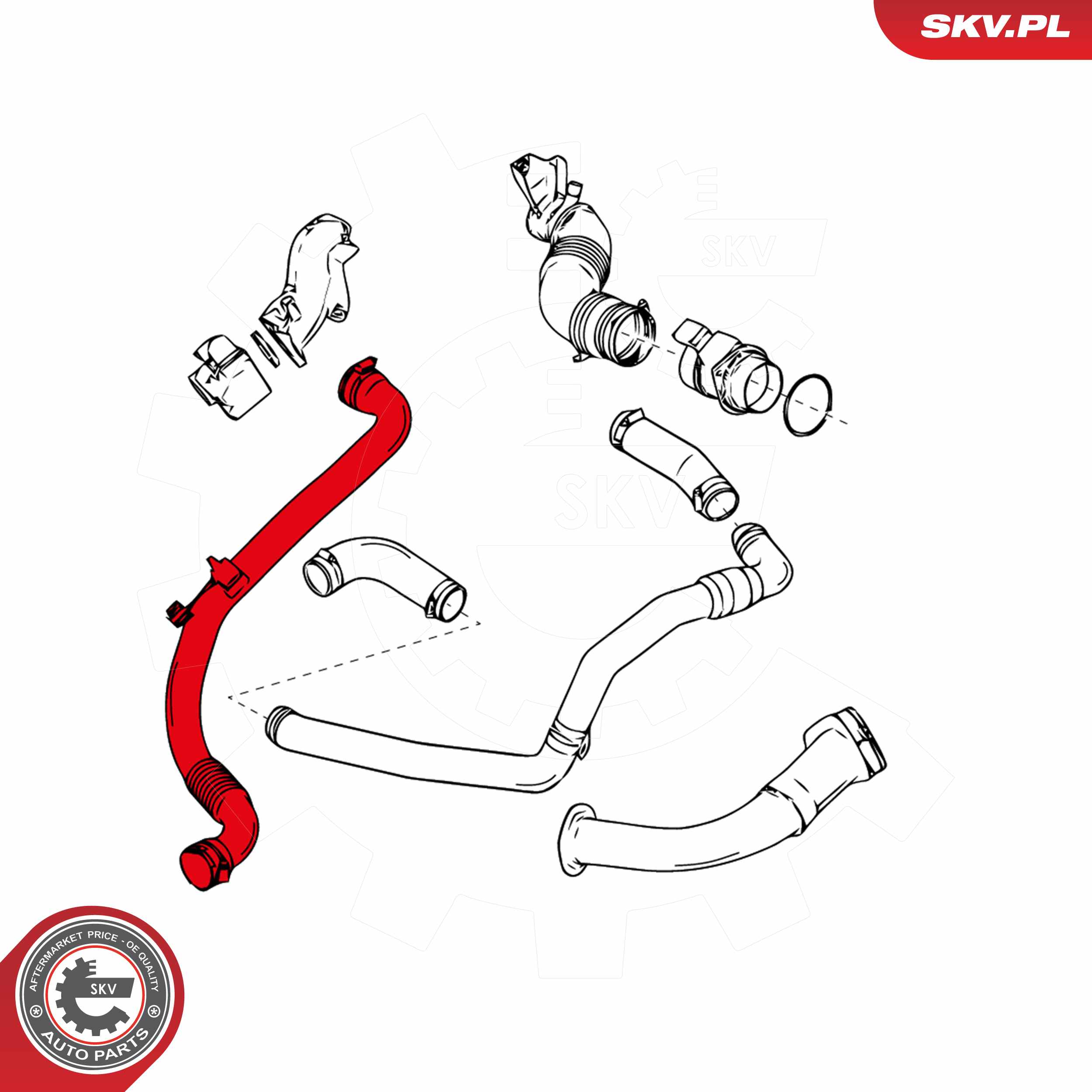ESEN SKV Ladeluftslange 24skv970 for RENAULT