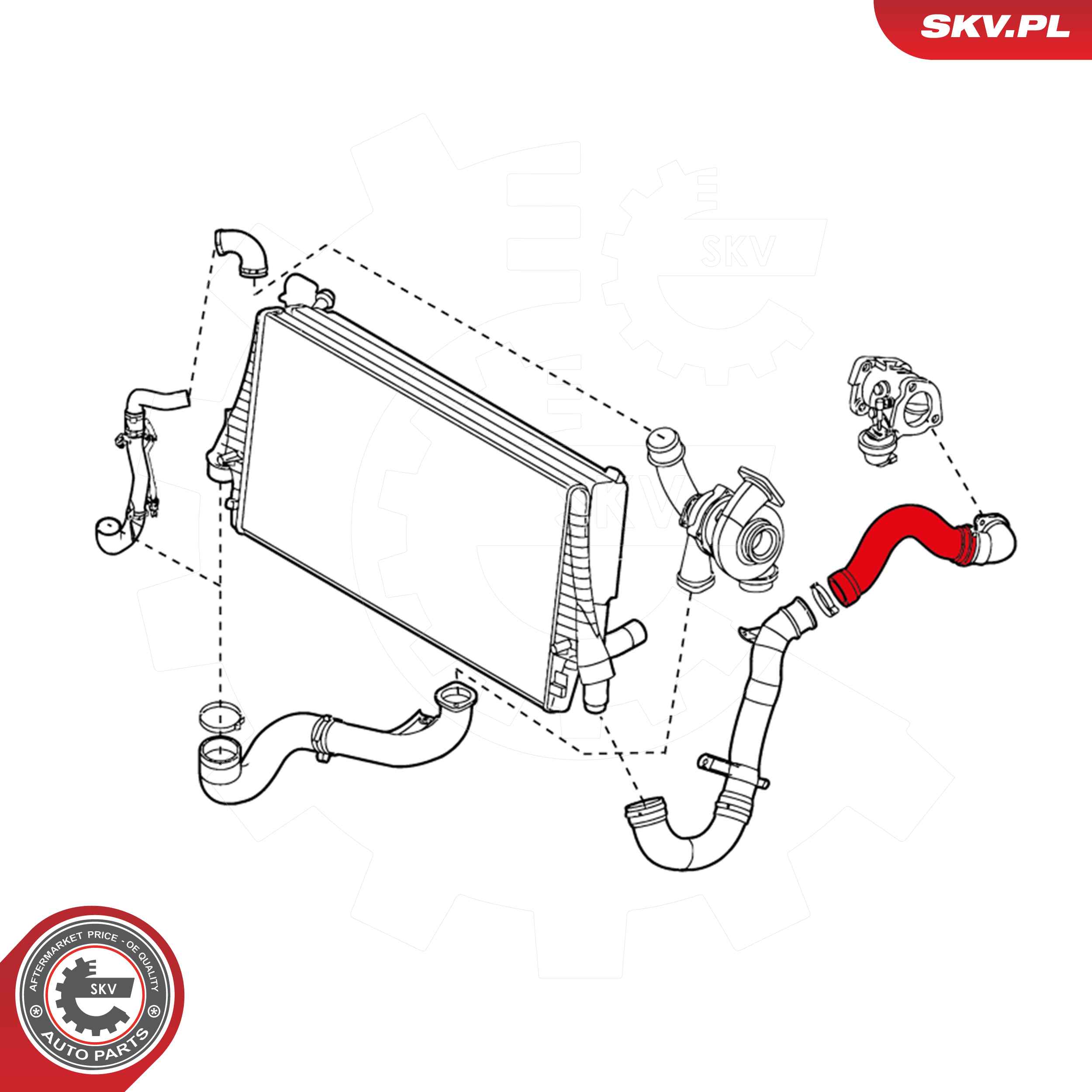 ESEN SKV Ladeluftslange 24skv960 for FIAT