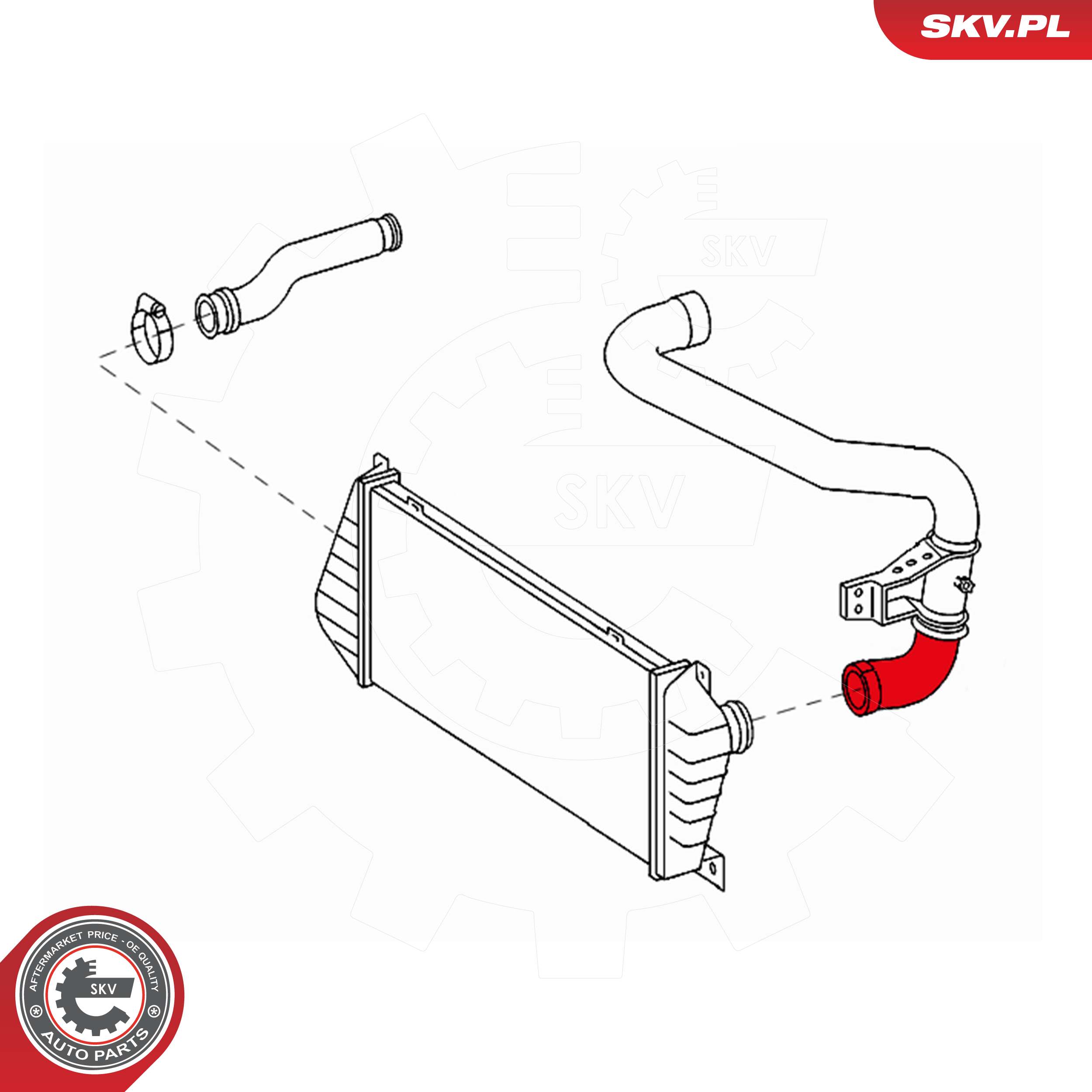 ESEN SKV Ladeluftslange 24skv723 for MERCEDES-BENZ