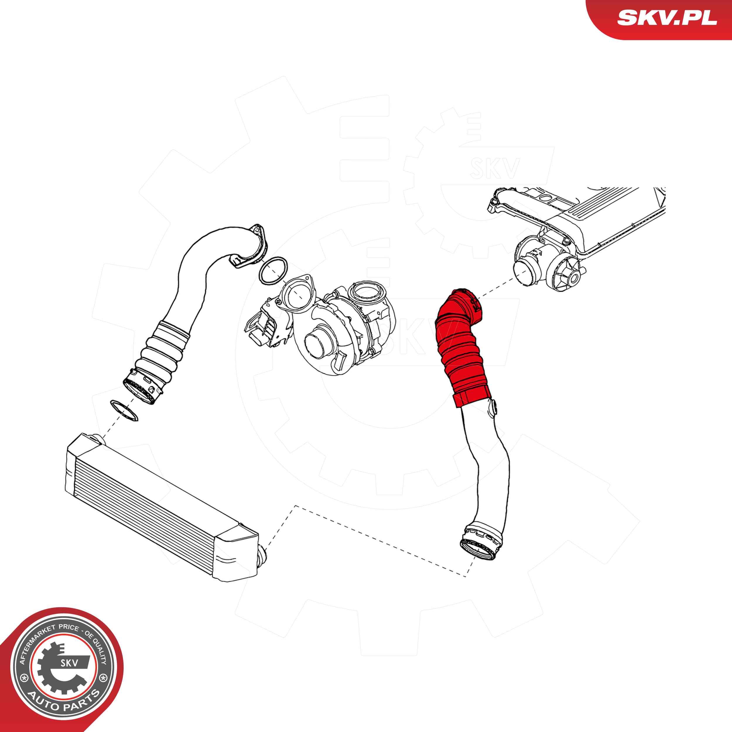 ESEN SKV Ladeluftslange 24skv893 for BMW