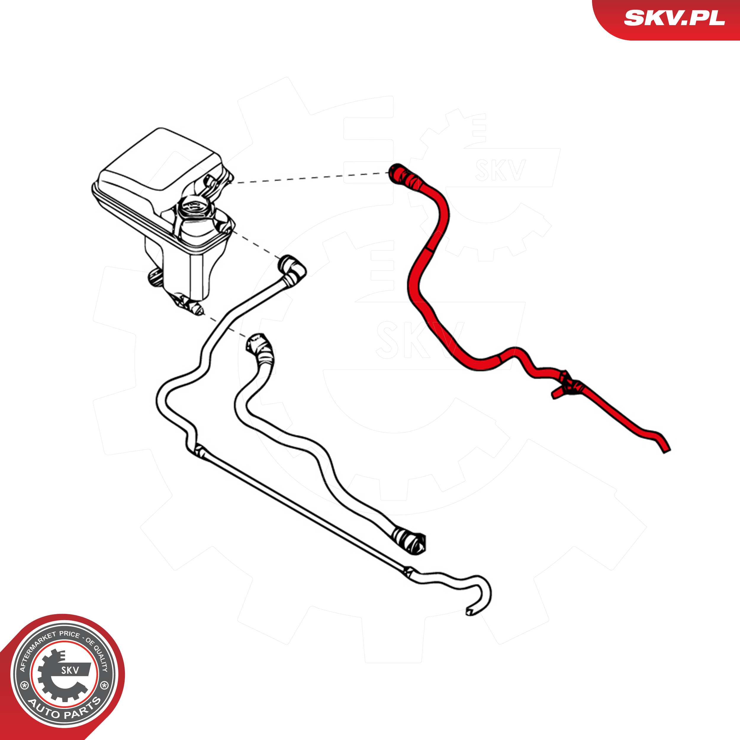 ESEN SKV Udluftningsslange, ekspansionsbeholder 96skv040 for BMW