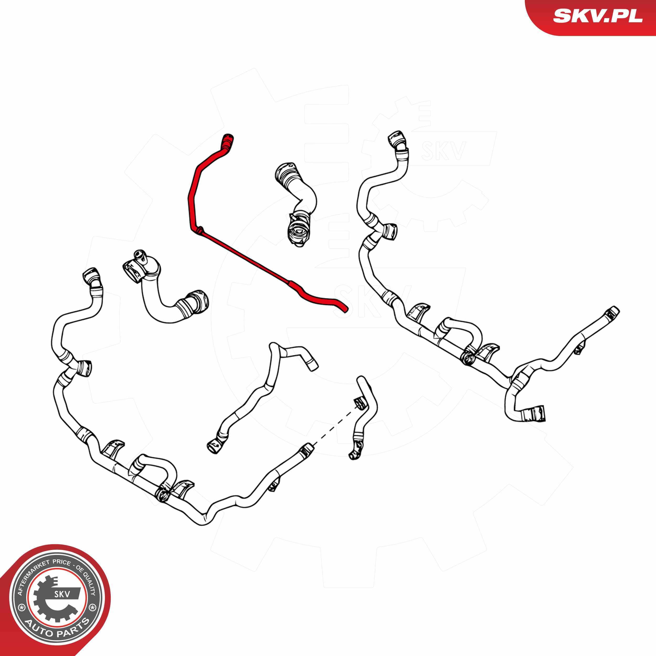 ESEN SKV Udluftningsslange, ekspansionsbeholder 96skv062 for BMW