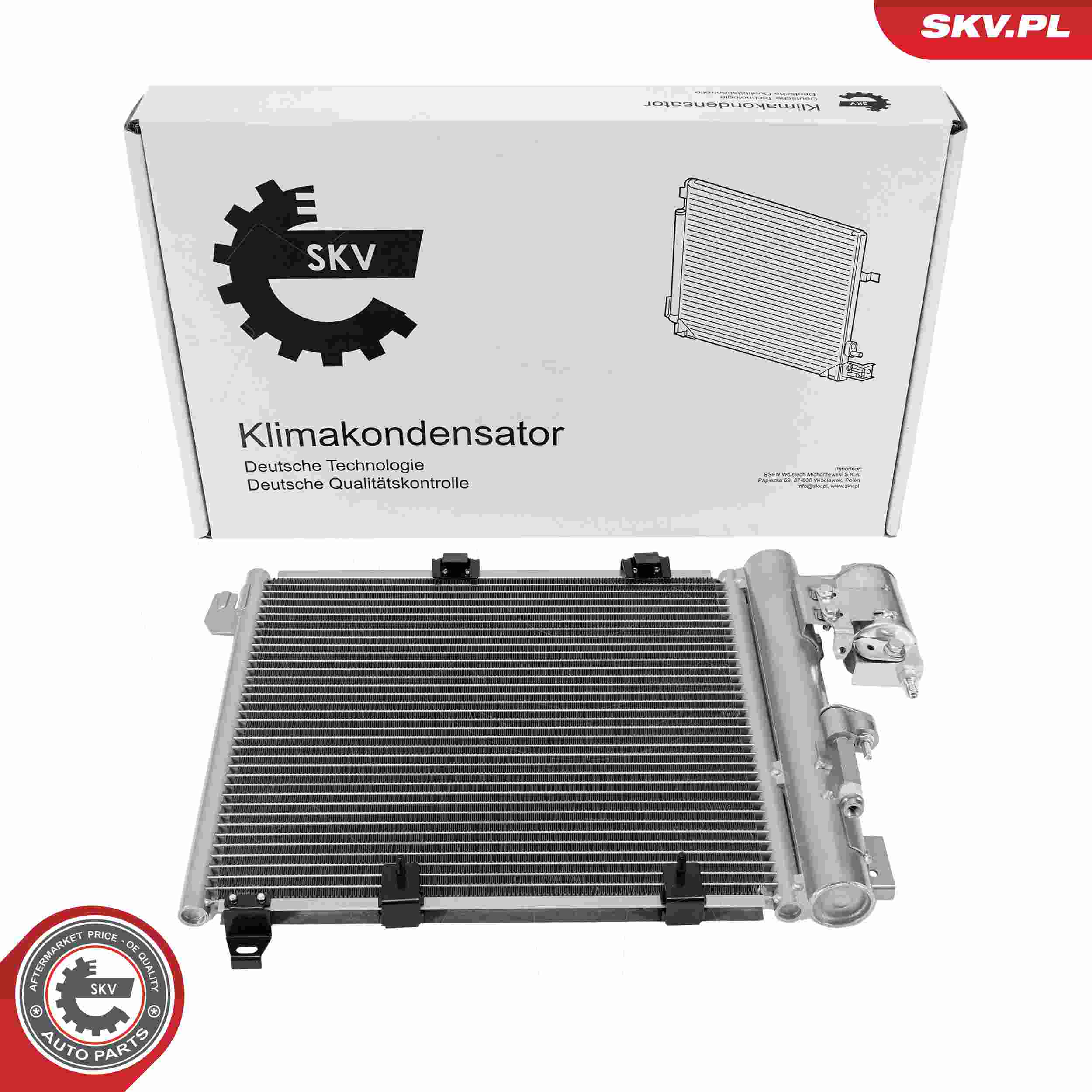 ESEN SKV Kondensor, klimaanlæg 86skv073 for OPEL VAUXHALL