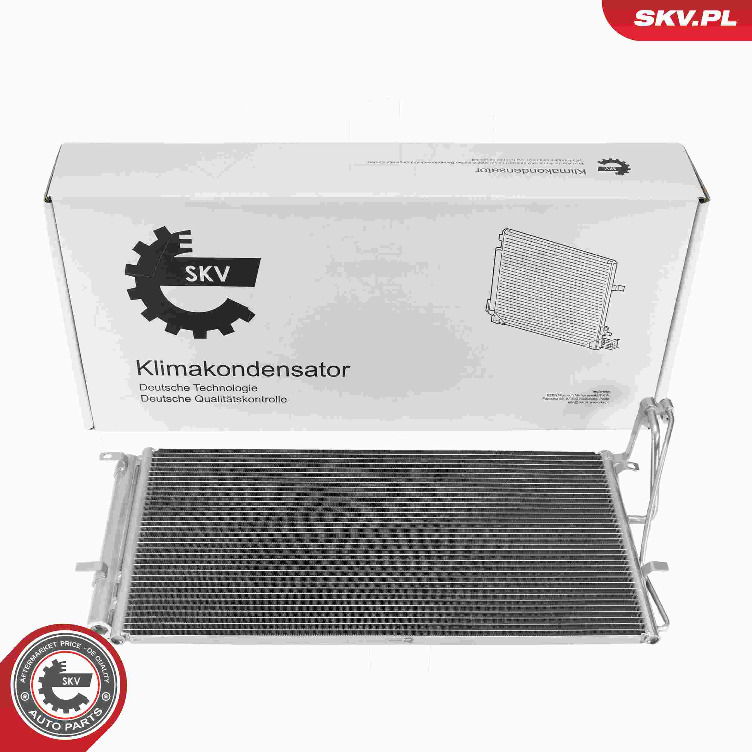 ESEN SKV Kondensor, klimaanlæg 86skv528 for KIA