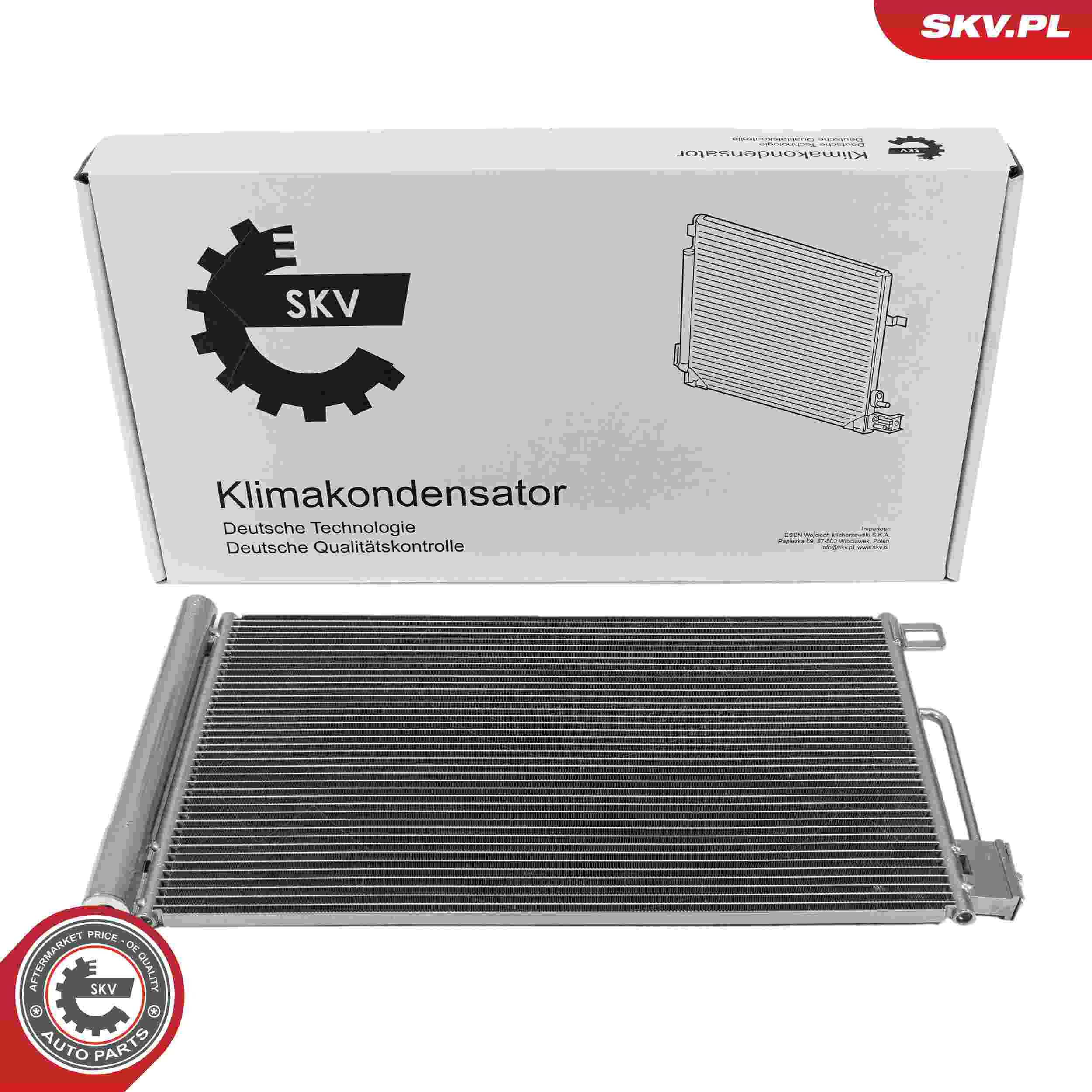 ESEN SKV Kondensor, klimaanlæg 86skv009 for OPEL FIAT CITROËN PEUGEOT