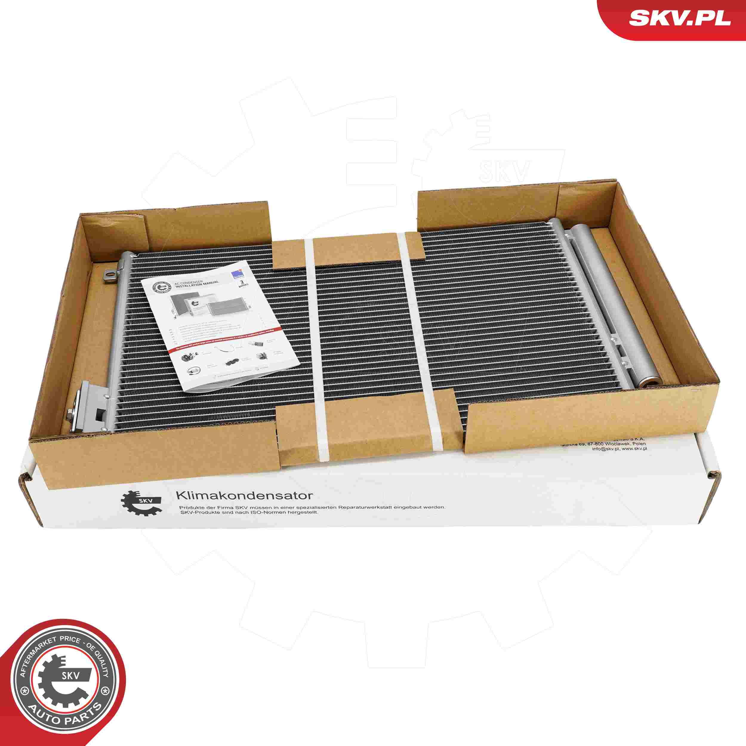 ESEN SKV Kondensor, klimaanlæg 86skv172 for FIAT