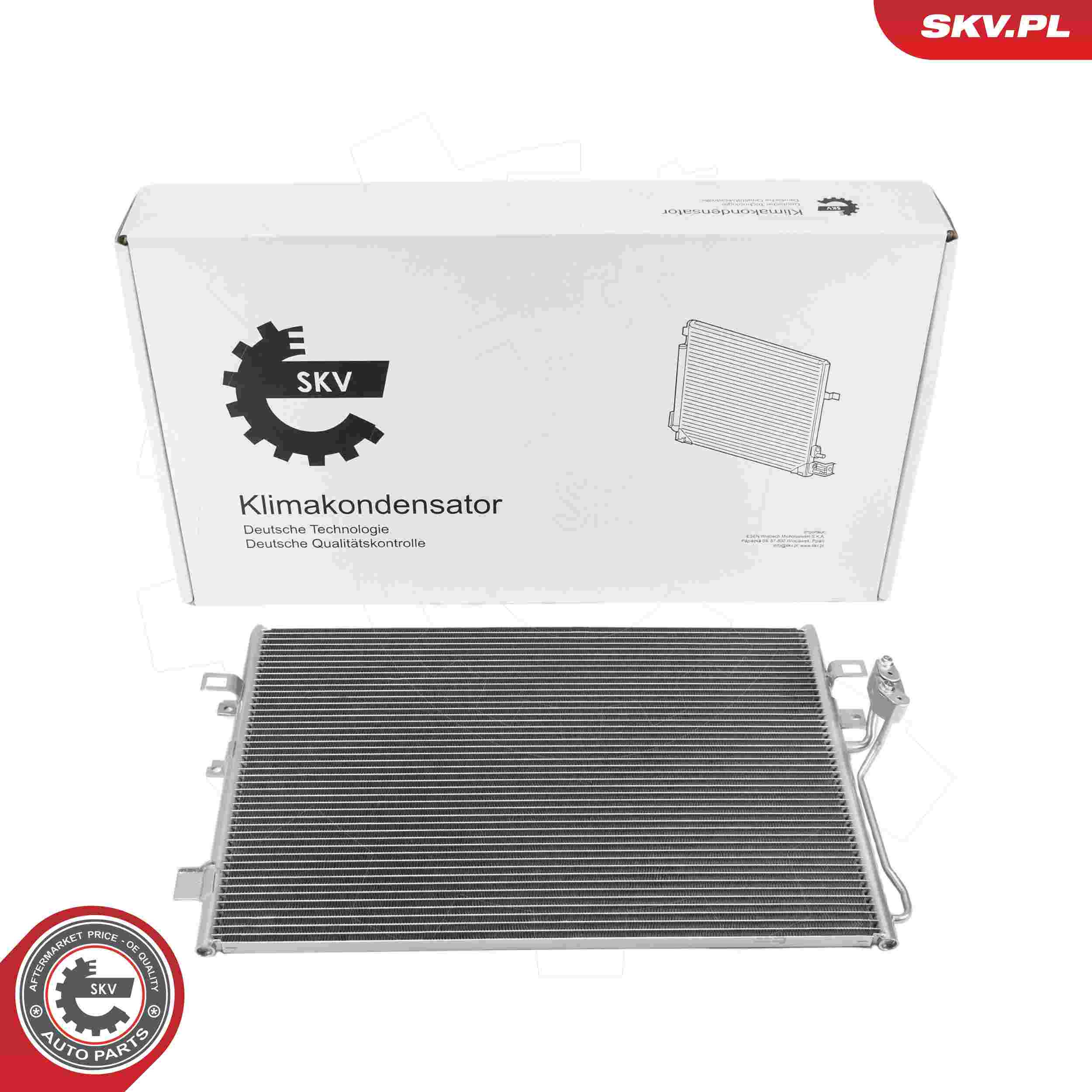 ESEN SKV Kondensor, klimaanlæg 86skv620 for FIAT