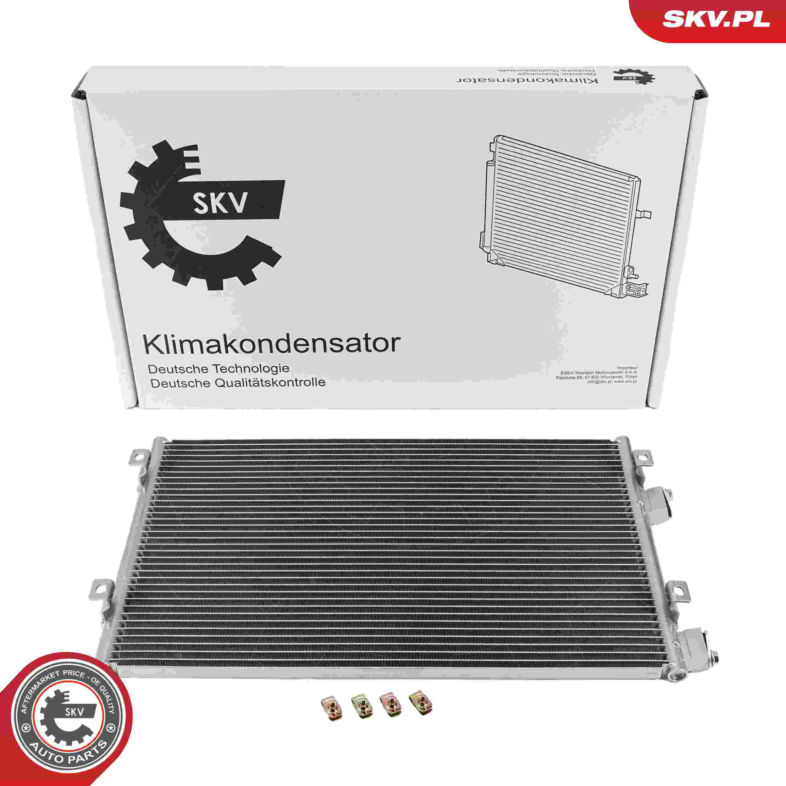 ESEN SKV Kondensor, klimaanlæg 86skv429 for CHRYSLER