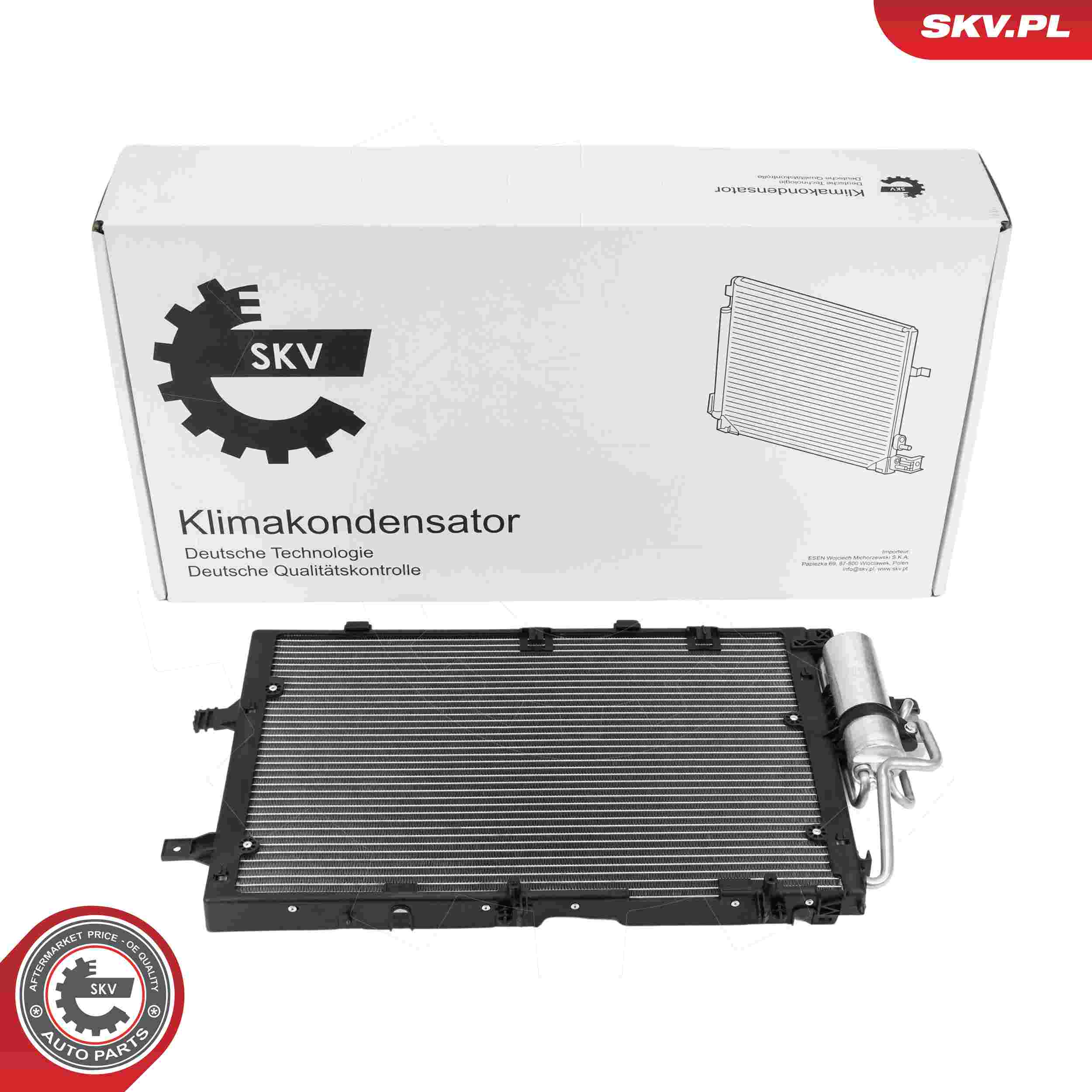 ESEN SKV Kondensor, klimaanlæg 86skv203 for VAUXHALL OPEL