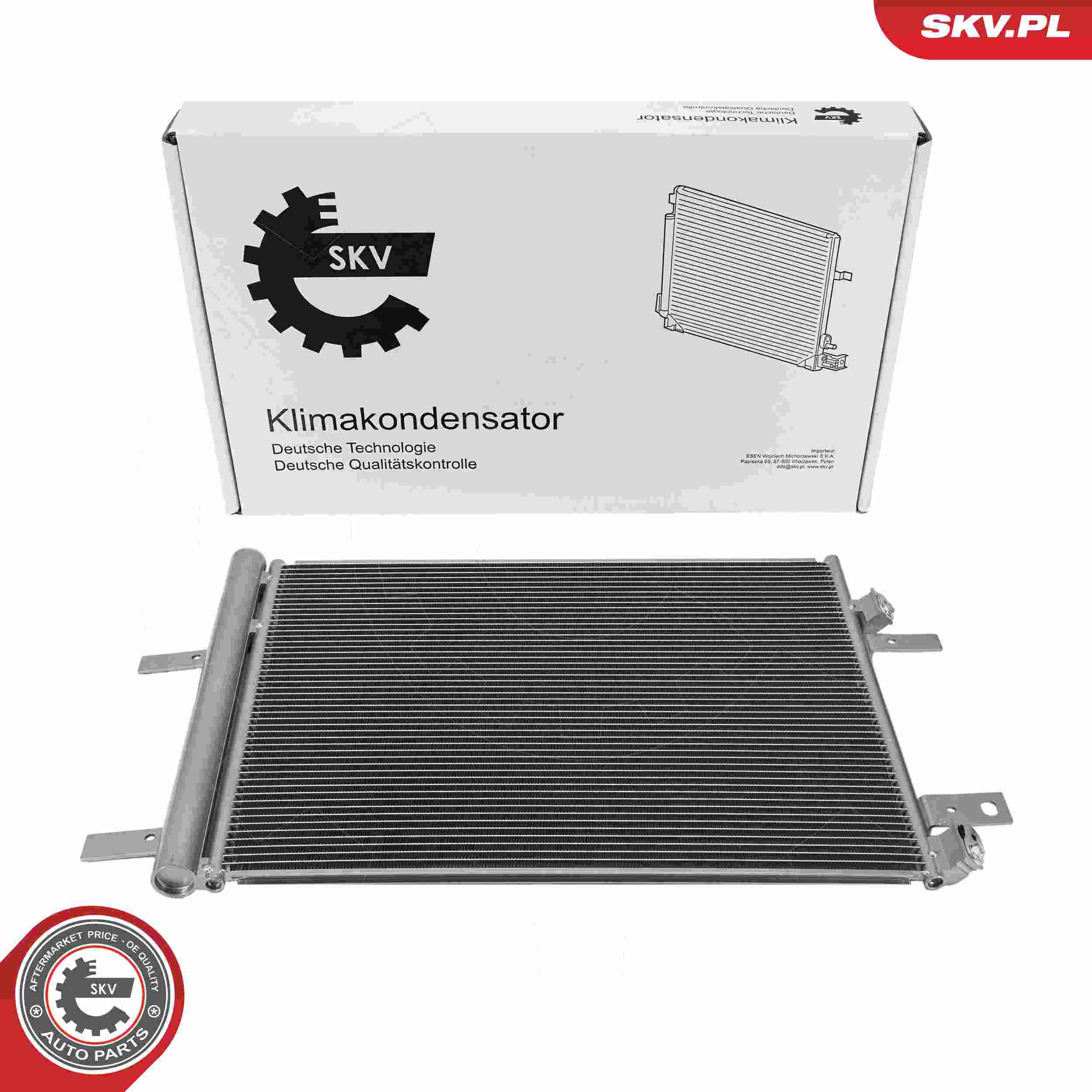 ESEN SKV Kondensor, klimaanlæg 86skv214 for VAUXHALL CITROËN PEUGEOT DS TOYOTA