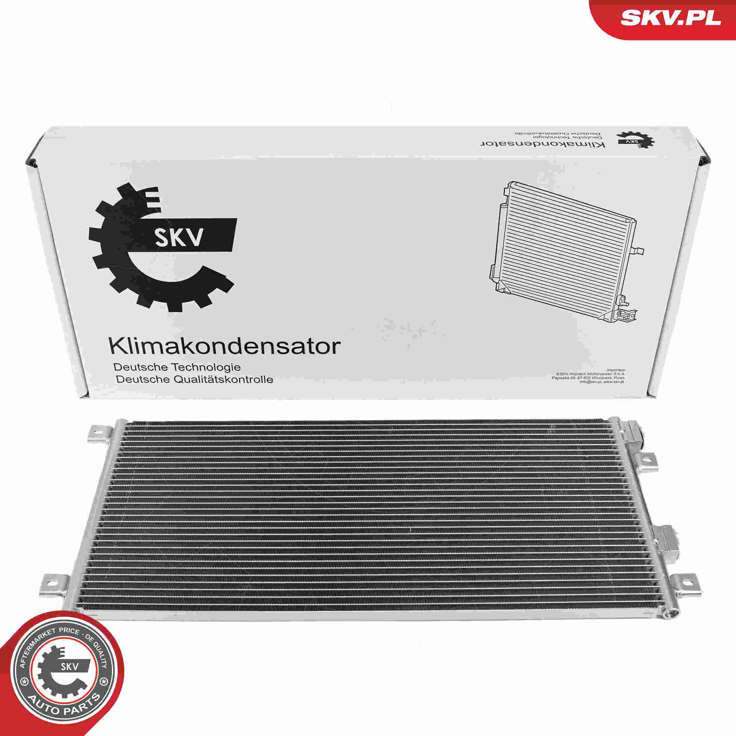 ESEN SKV Kondensor, klimaanlæg 86skv514 for IVECO