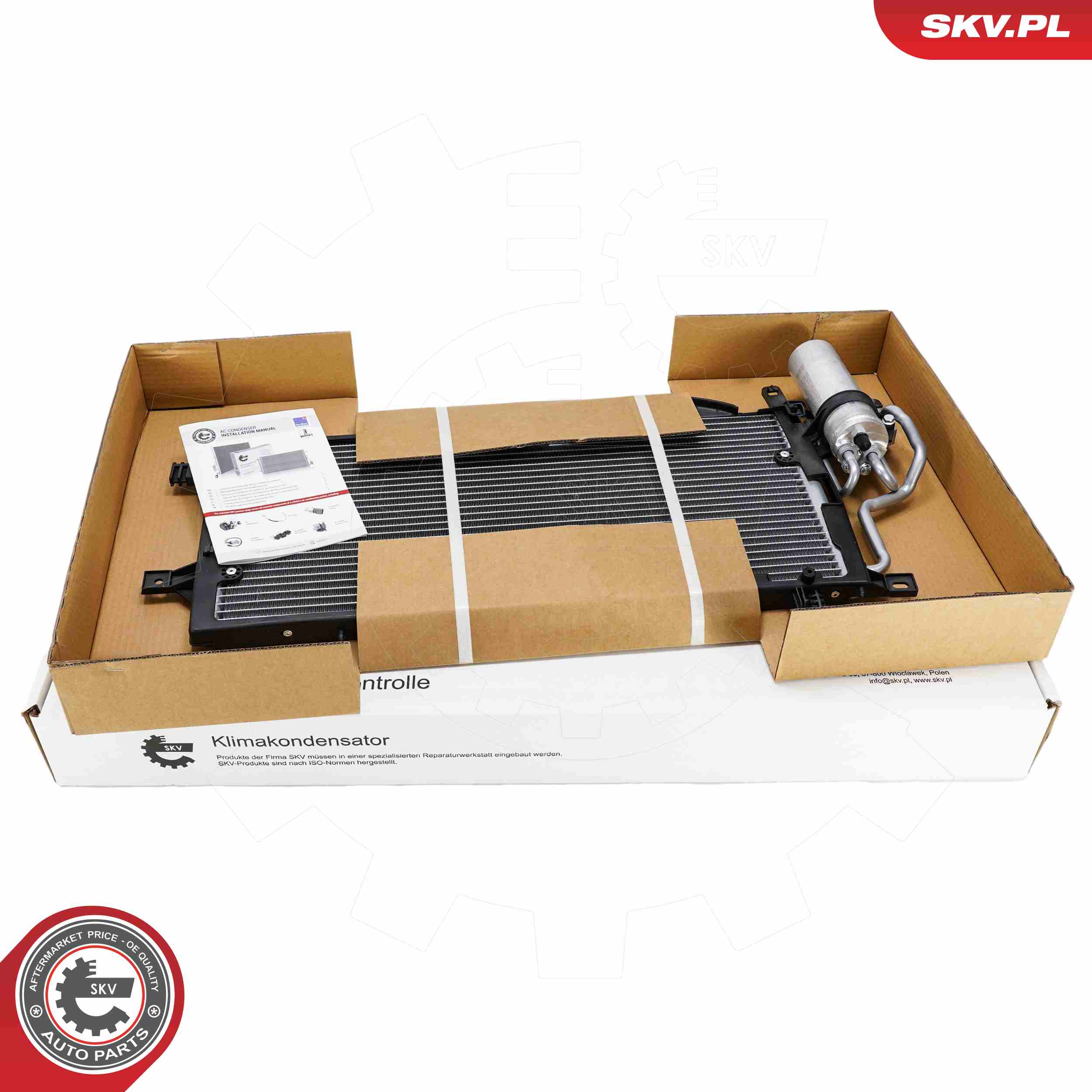 ESEN SKV Kondensor, klimaanlæg 86skv206 for VAUXHALL OPEL