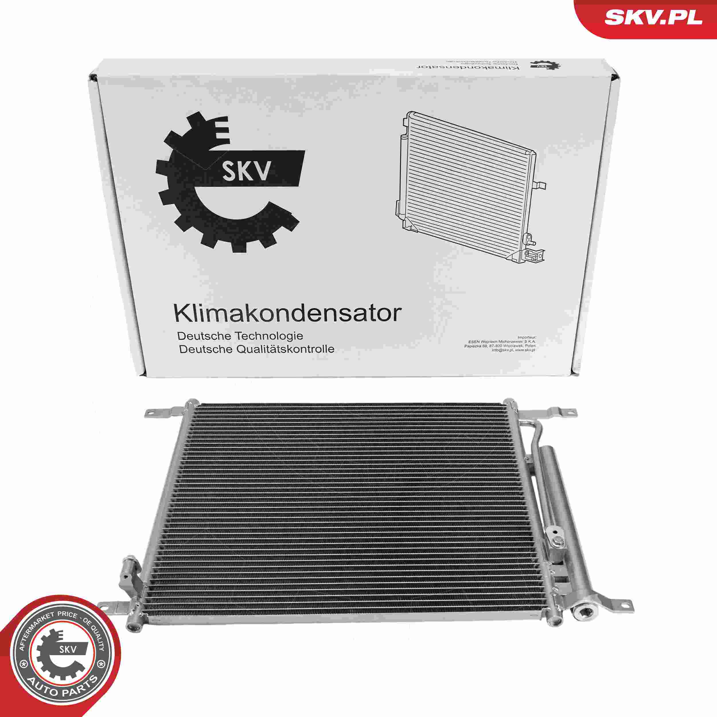 ESEN SKV Kondensor, klimaanlæg 86skv209 for PONTIAC