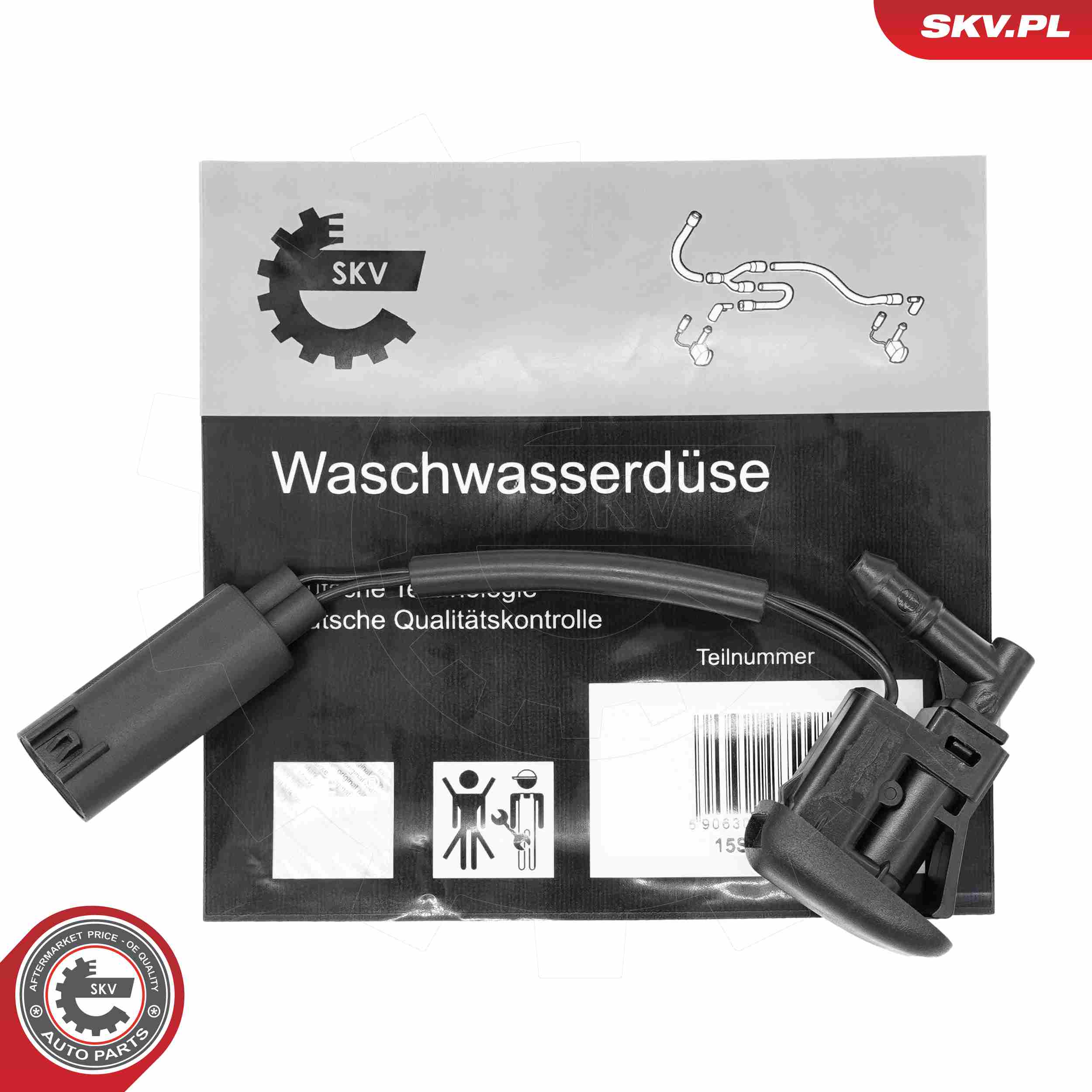 ESEN SKV Vaskedyse, forrudevisker/vasker 15skv298 foran for BMW