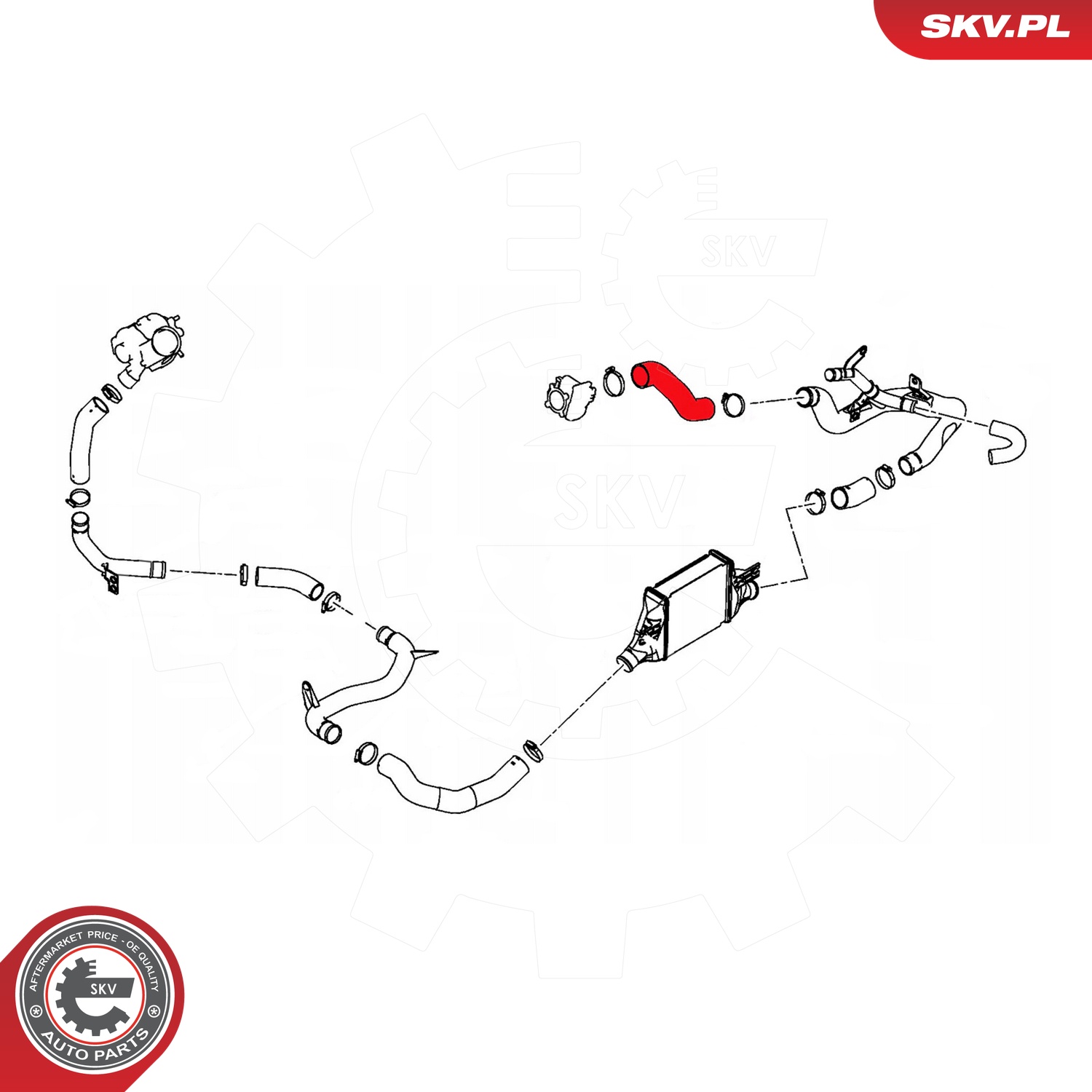 ESEN SKV Ladeluftslange 43skv365 for OPEL