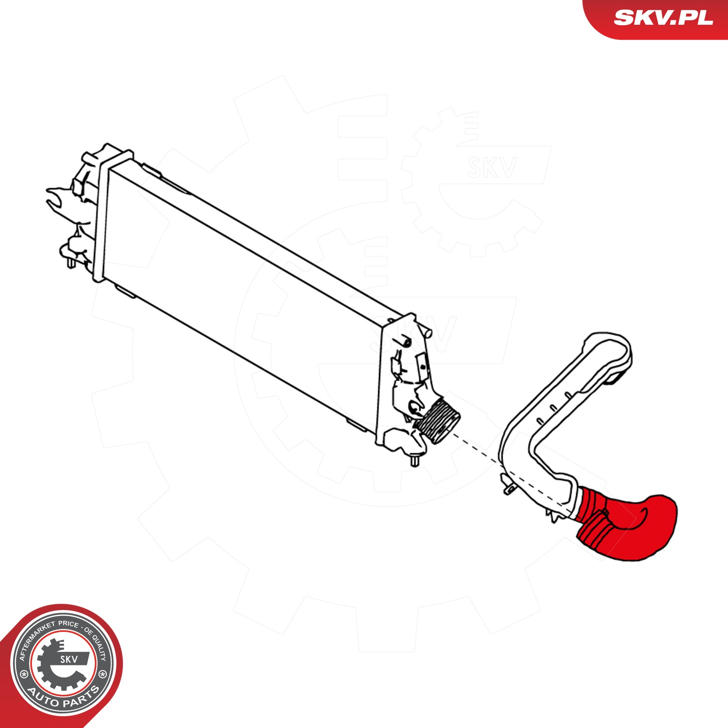 ESEN SKV Ladeluftslange 24skv169 for OPEL RENAULT