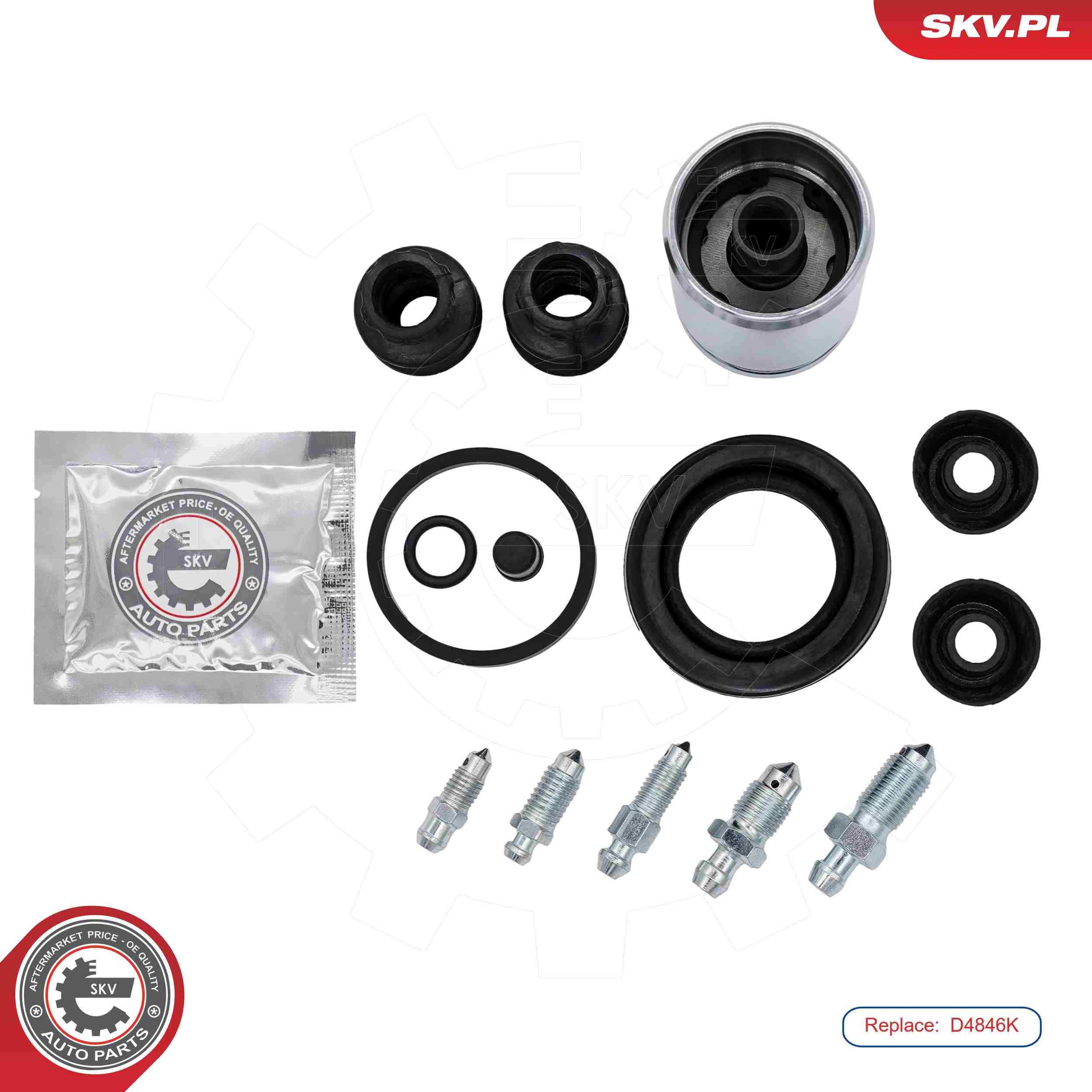 ESEN SKV Rep.sæt, bremsekaliper 91skv069 bagaksel for FORD VOLVO VAG RENAULT FIAT / LANCIA ALFA ROMEO PEUGEOT CITROËN MERCEDES-BENZ AUDI HONDA MITSUB