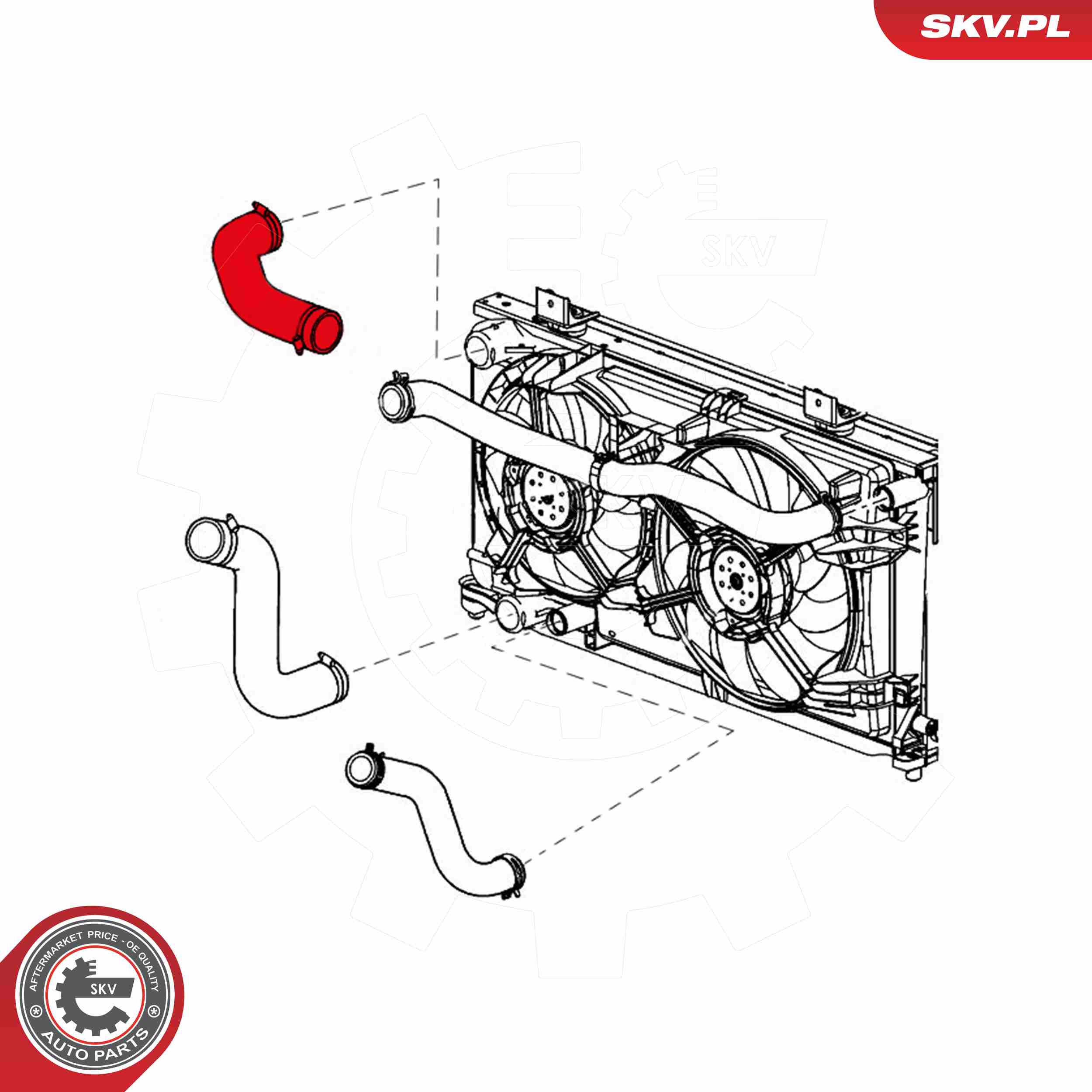 ESEN SKV Ladeluftslange 43skv131 for CHRYSLER
