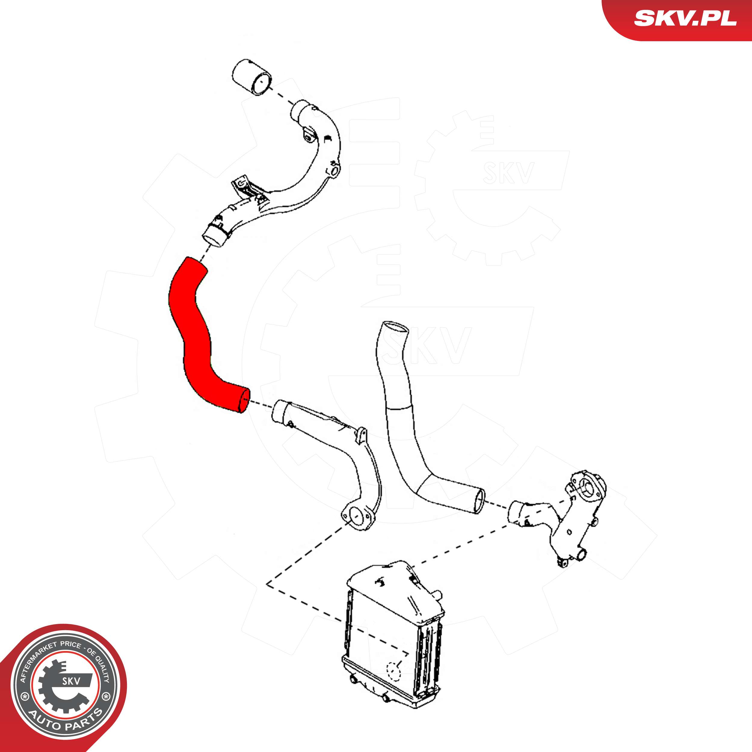 ESEN SKV Ladeluftslange 43skv167 for MAZDA