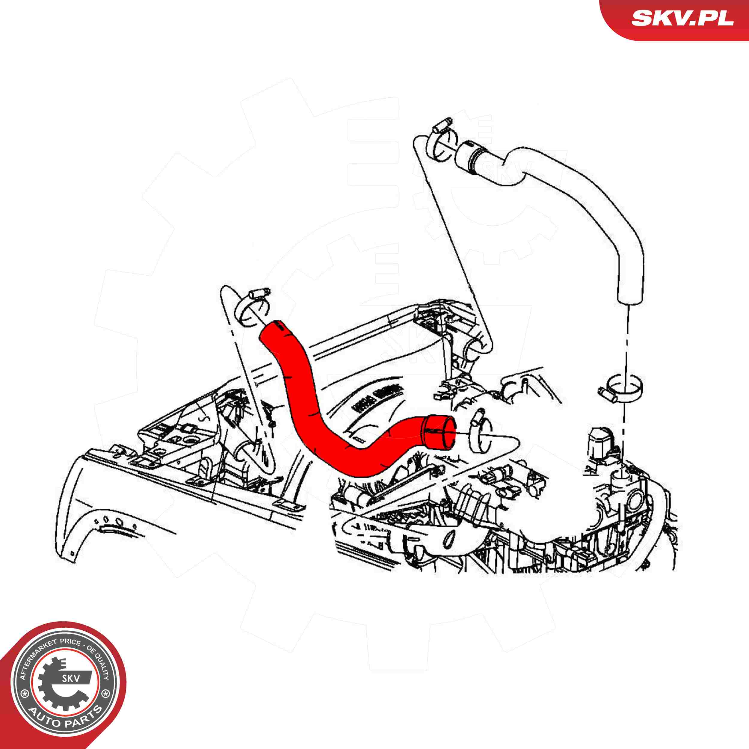 ESEN SKV Ladeluftslange 43skv195 for JEEP