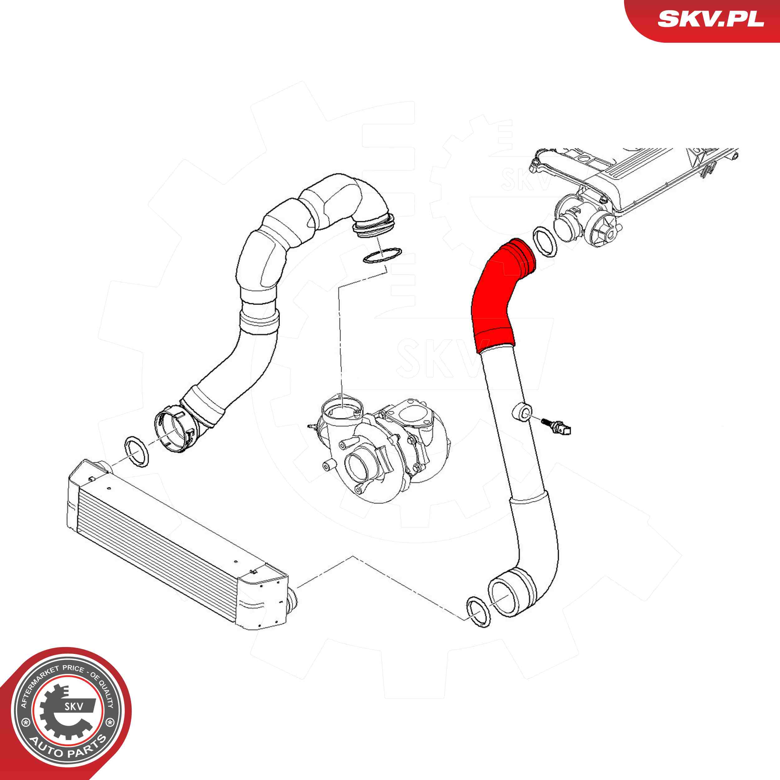 ESEN SKV Ladeluftslange 43skv206 for BMW