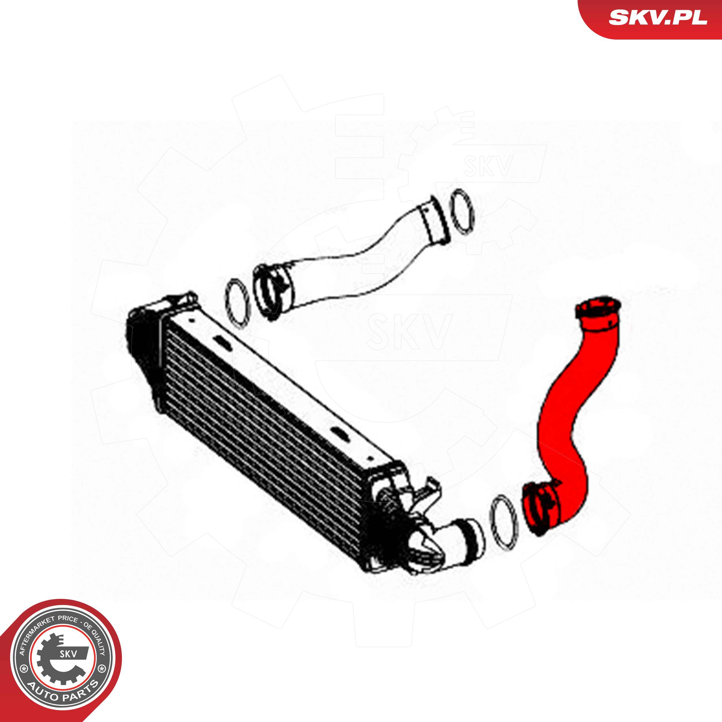 ESEN SKV Ladeluftslange 43skv402 Intercooler for MERCEDES-BENZ