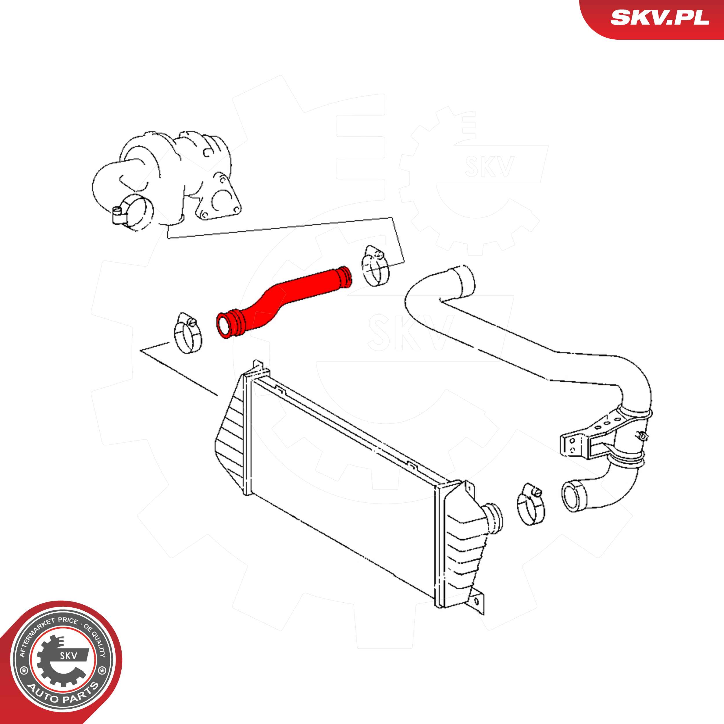 ESEN SKV Ladeluftslange 43skv448 for MERCEDES-BENZ