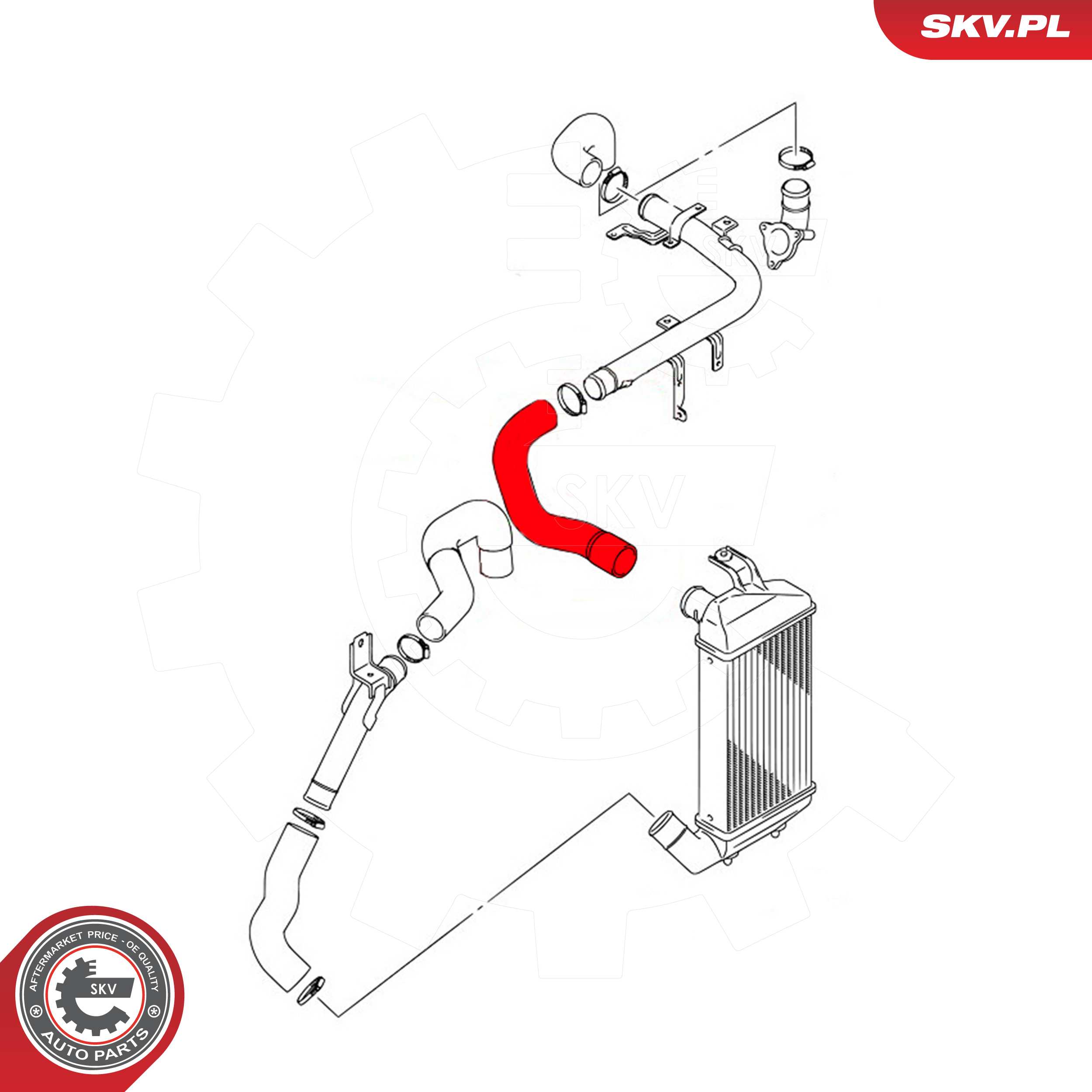 ESEN SKV Ladeluftslange 43skv294 for SUZUKI