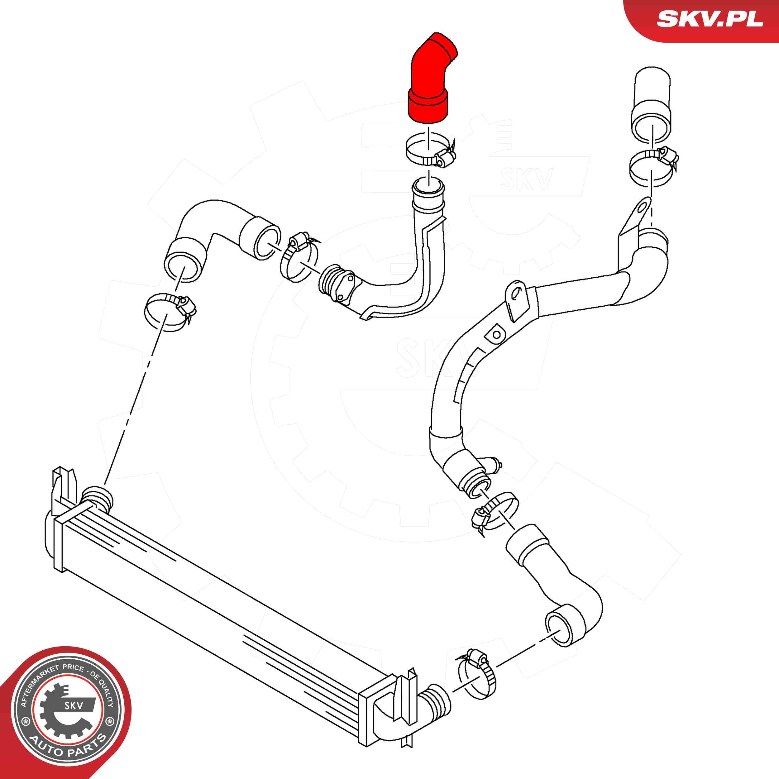 ESEN SKV Ladeluftslange 24skv661 for VW