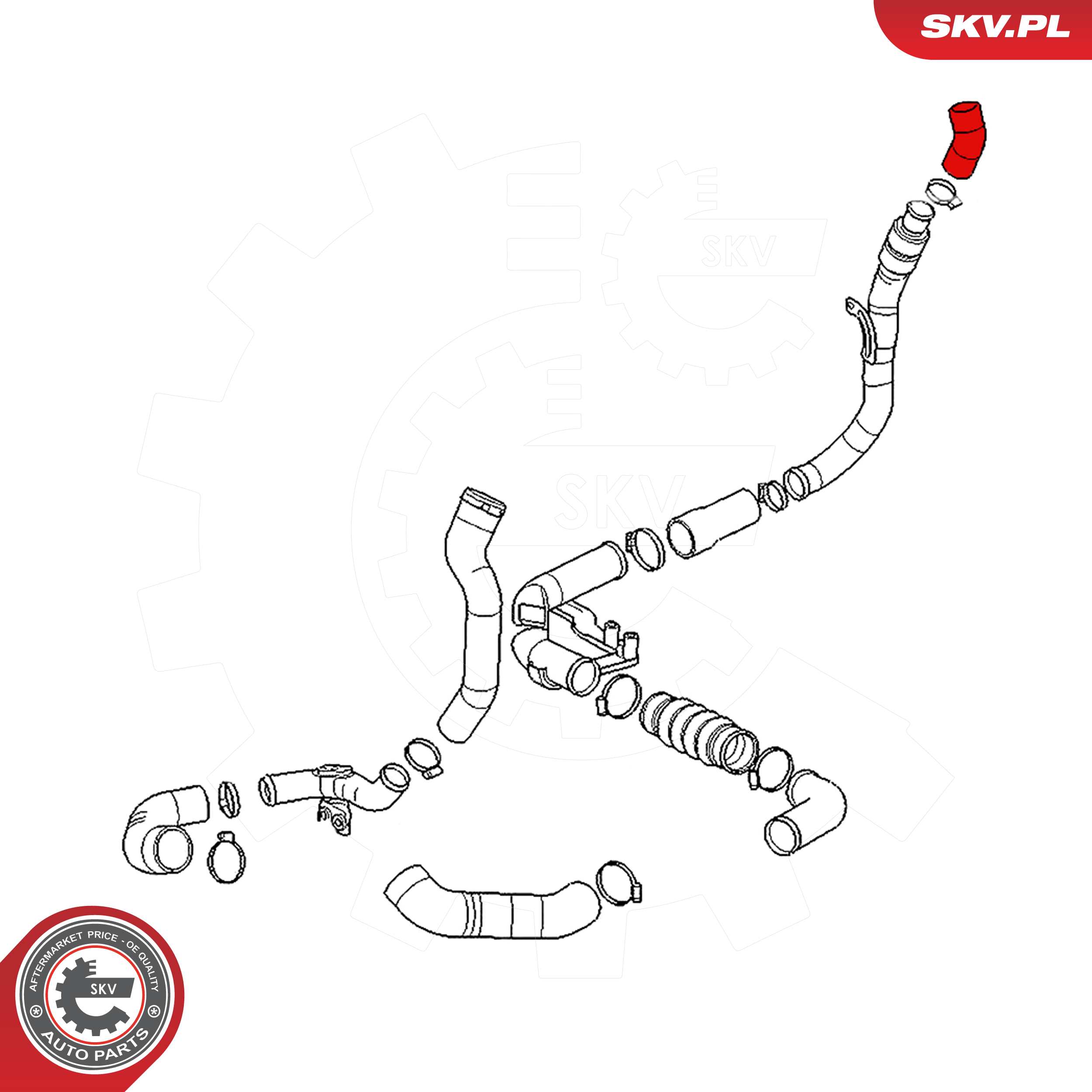 ESEN SKV Ladeluftslange 24skv597 for FORD