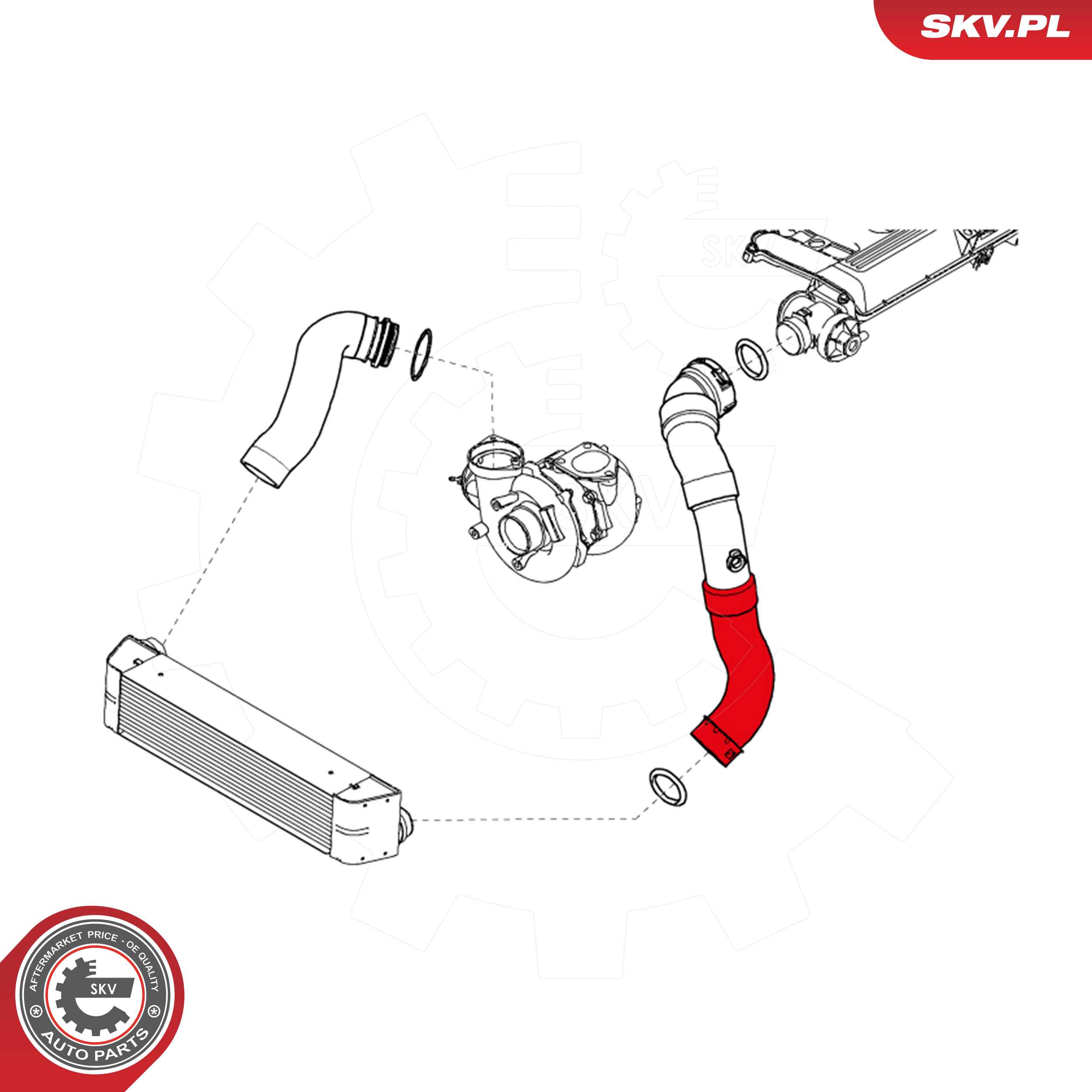 ESEN SKV Ladeluftslange 24skv718 for BMW