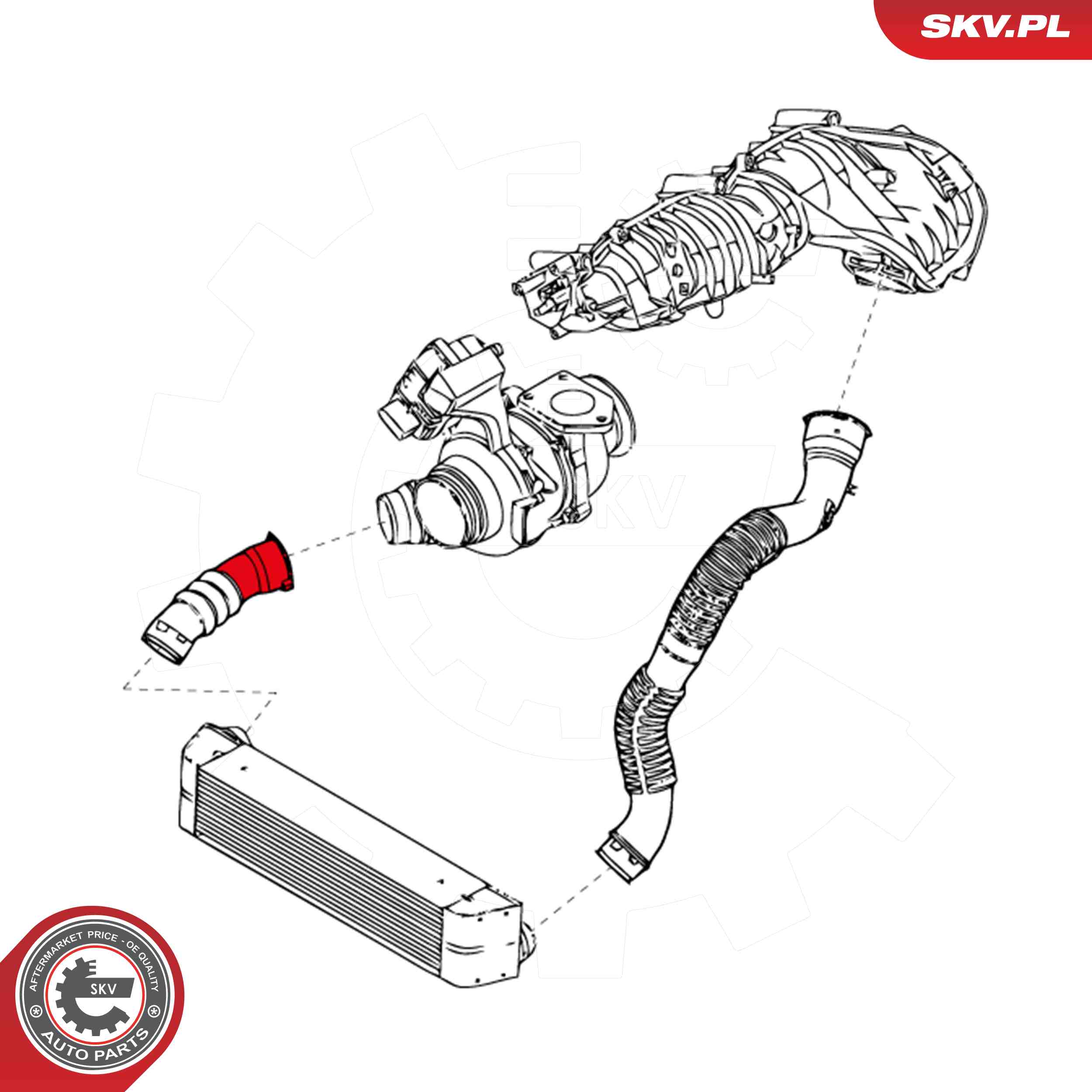 ESEN SKV Ladeluftslange 24skv707 for BMW