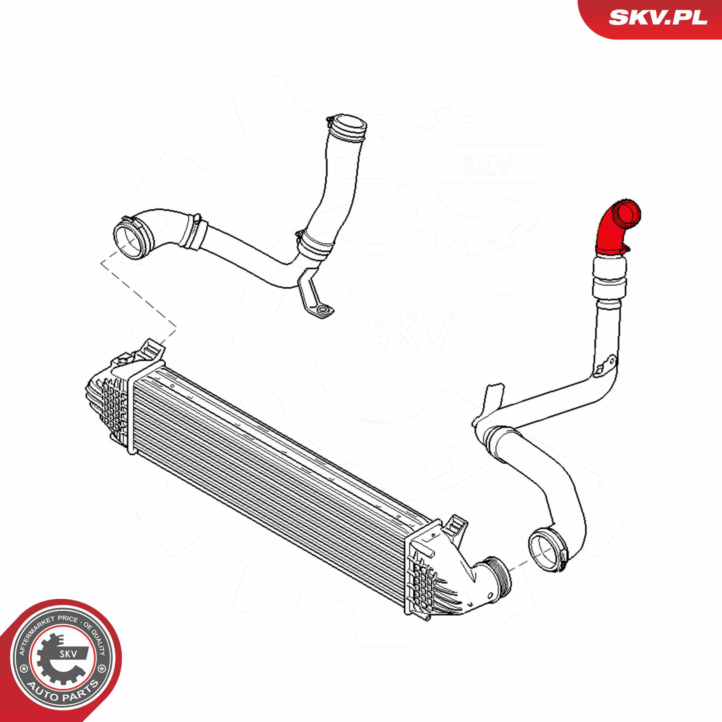 ESEN SKV Ladeluftslange 43skv048 for FORD