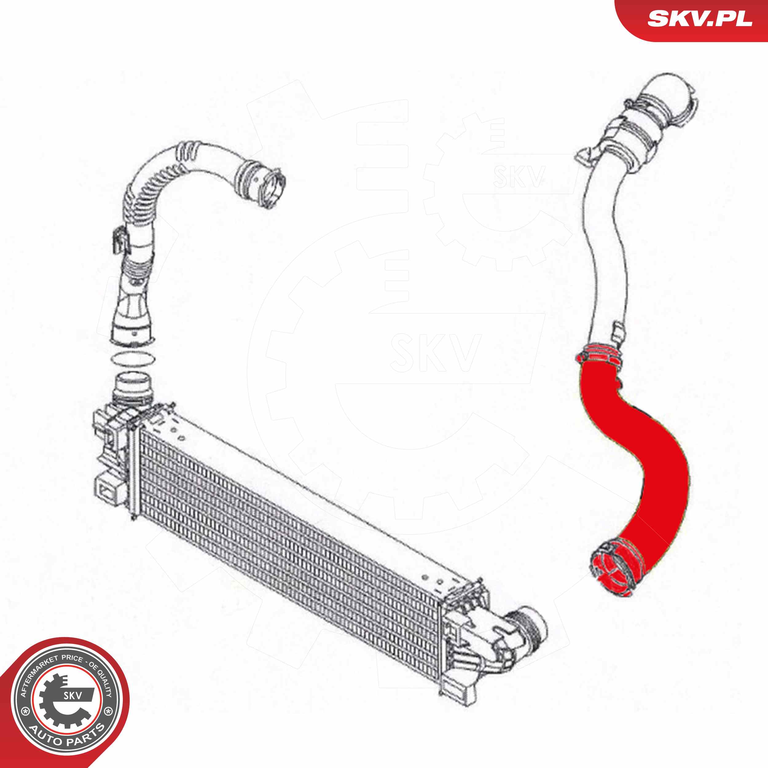 ESEN SKV Ladeluftslange 24skv796 for VAUXHALL RENAULT