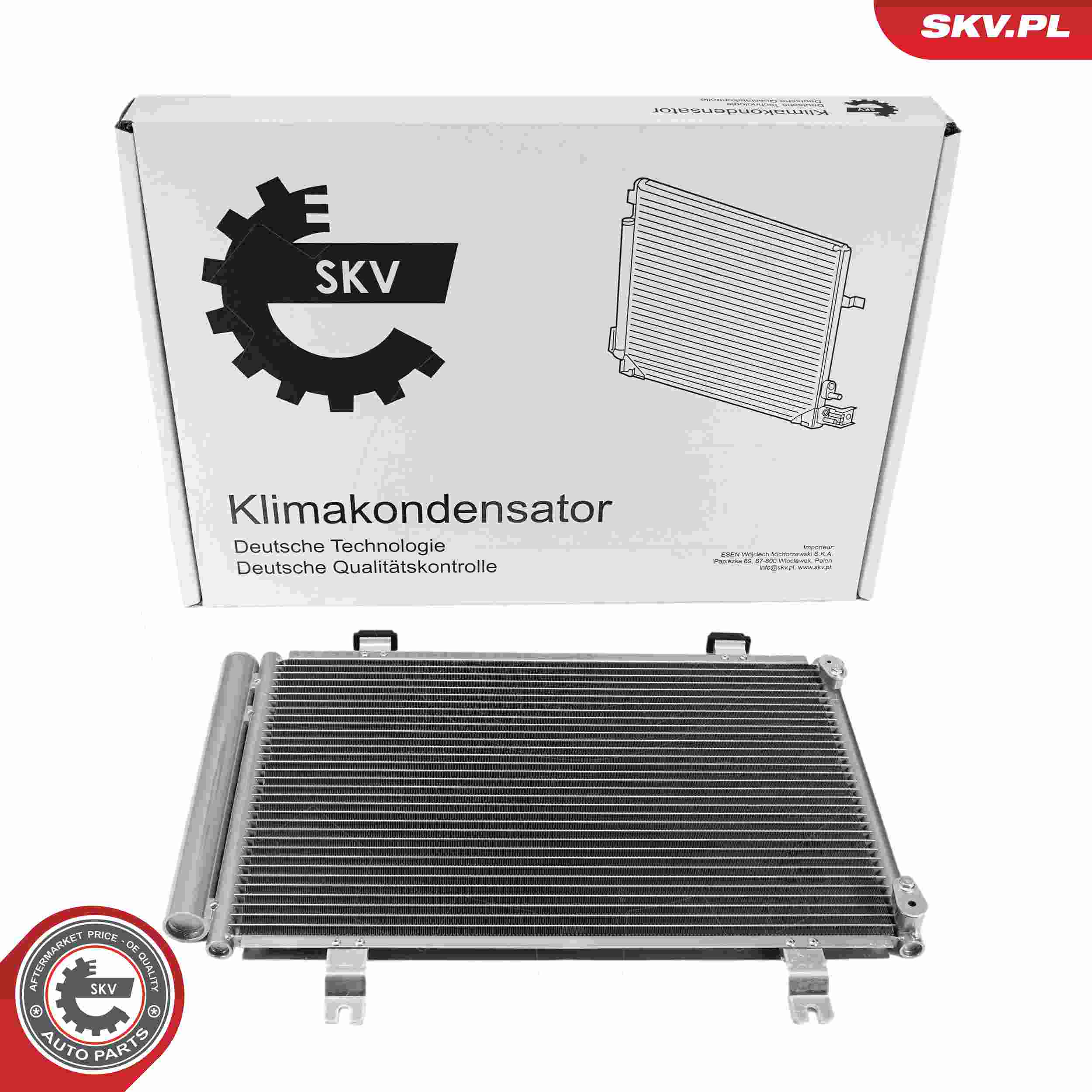 ESEN SKV Kondensor, klimaanlæg 86skv053 for SUZUKI