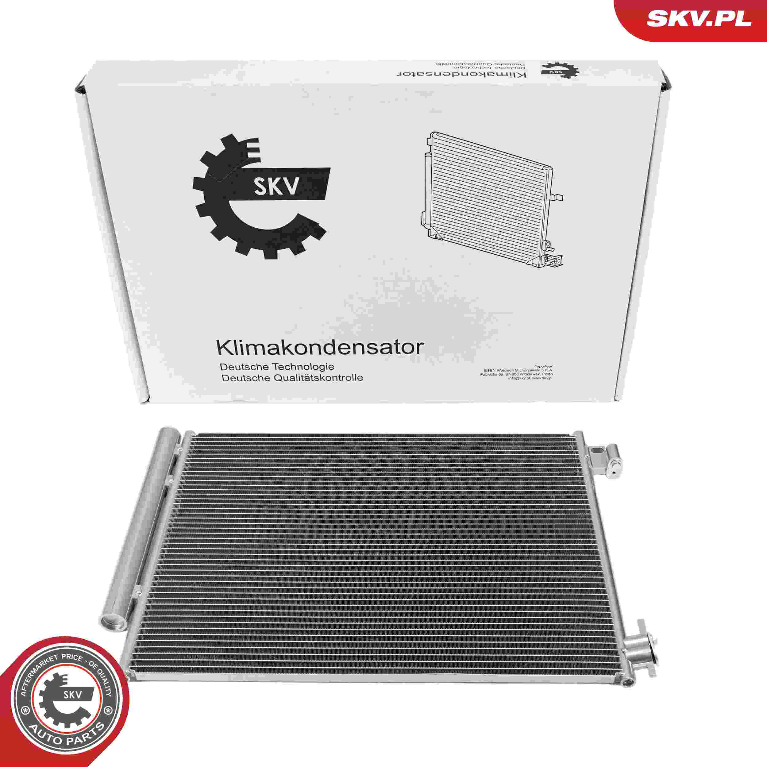 ESEN SKV Kondensor, klimaanlæg 86skv010 for DACIA