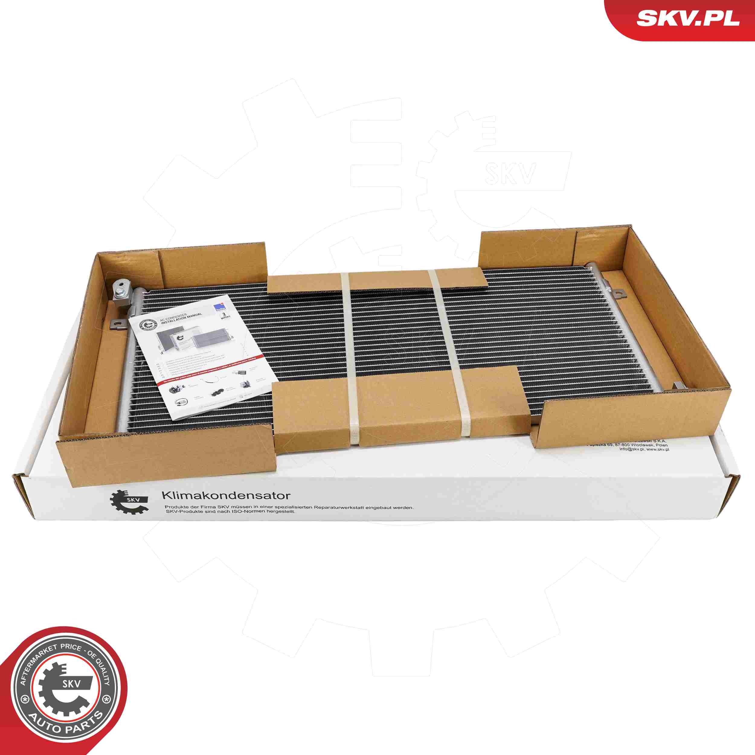 ESEN SKV Kondensor, klimaanlæg 86skv613 for IVECO