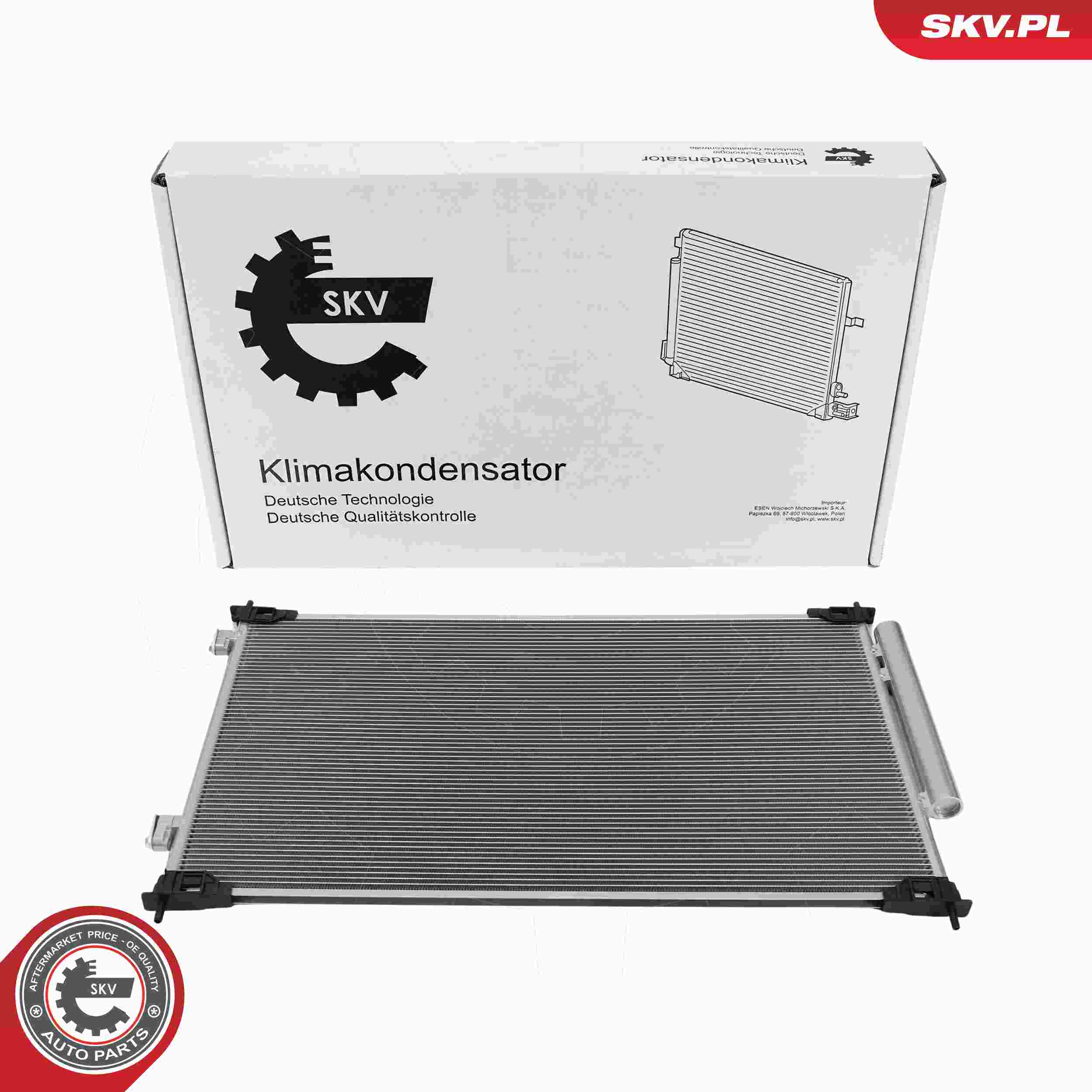 ESEN SKV Kondensor, klimaanlæg 86skv523 for HONDA
