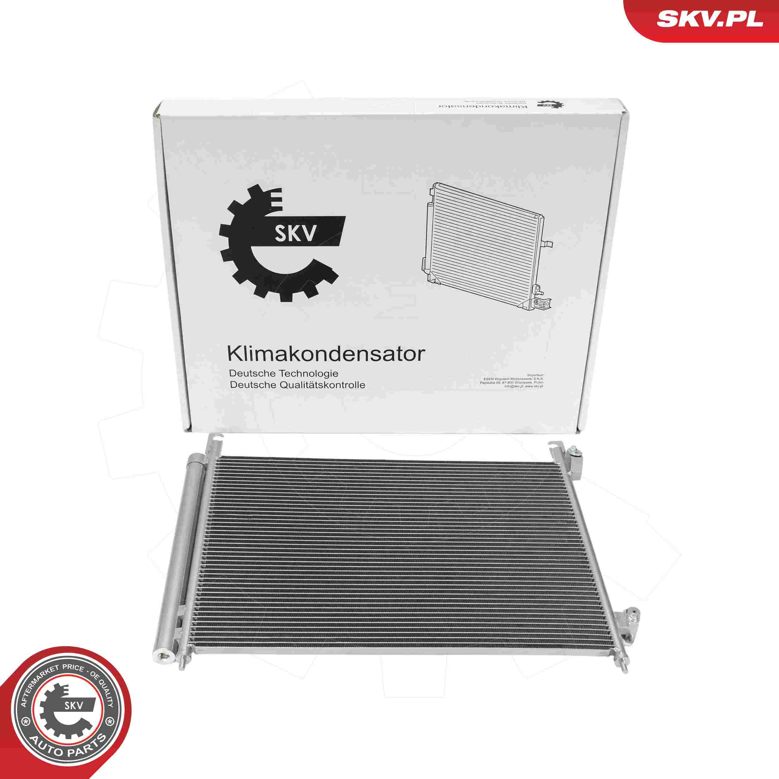 ESEN SKV Kondensor, klimaanlæg 86skv156 for RENAULT