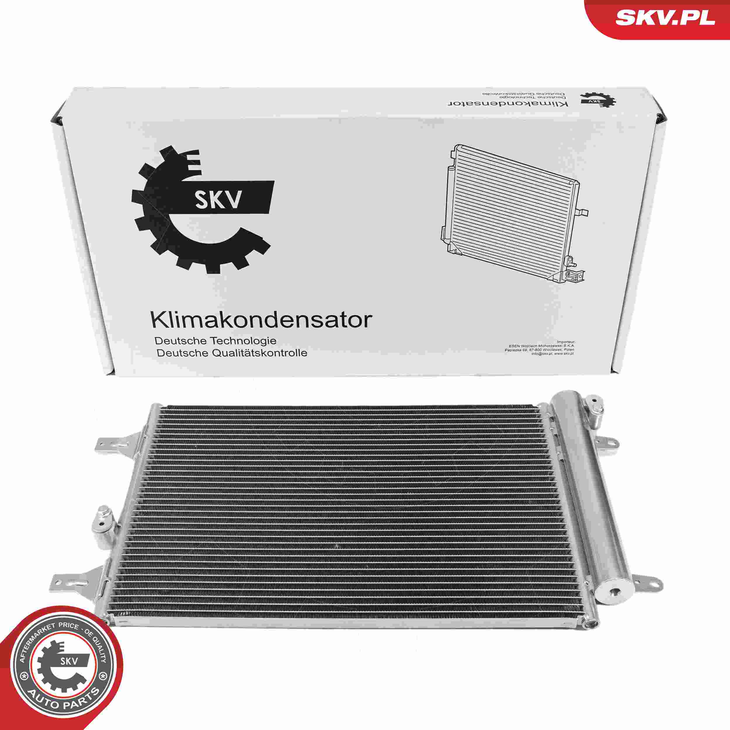 ESEN SKV Kondensor, klimaanlæg 86skv051 for FORD VW